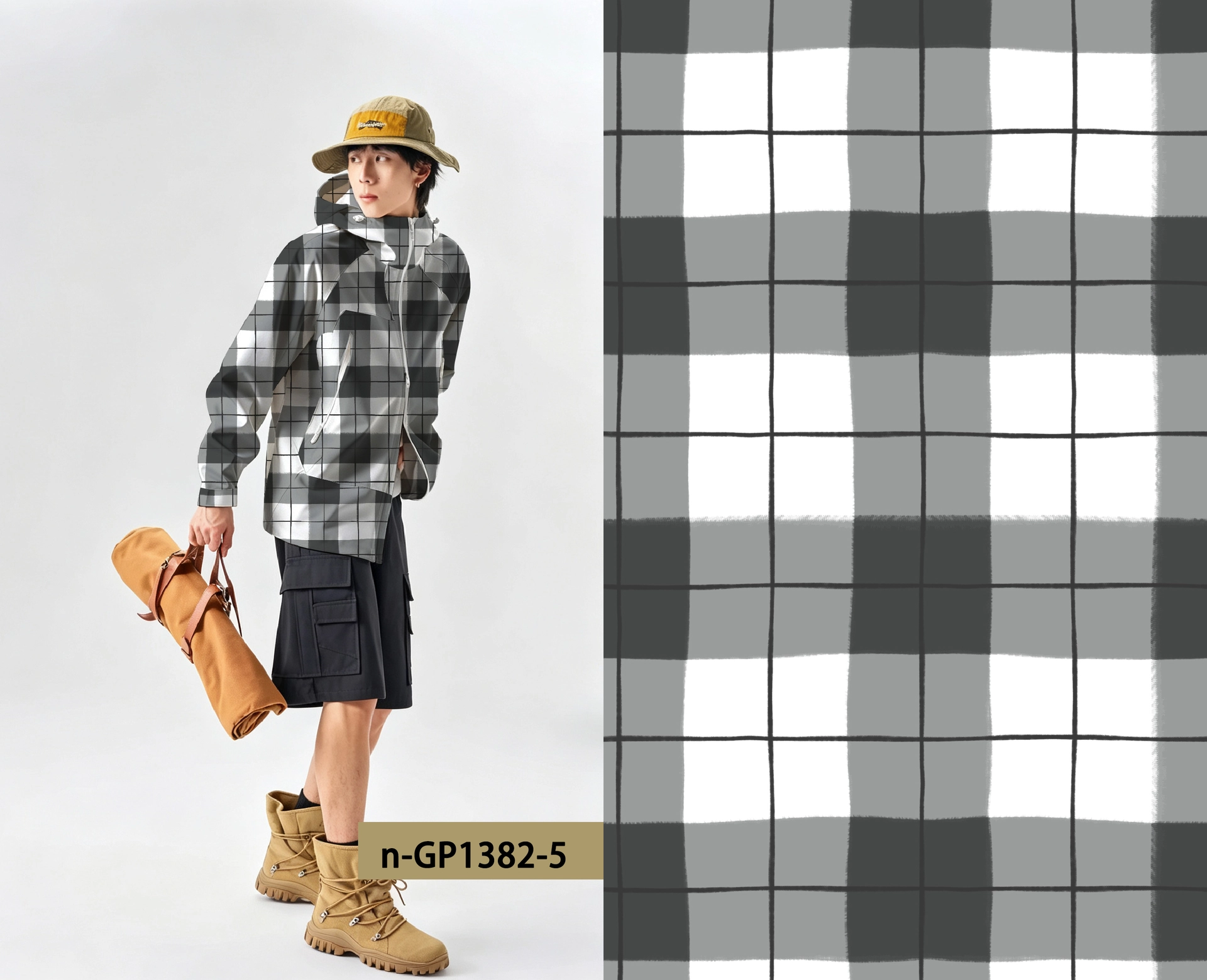 n-GP1382 exclusive digital print pattern