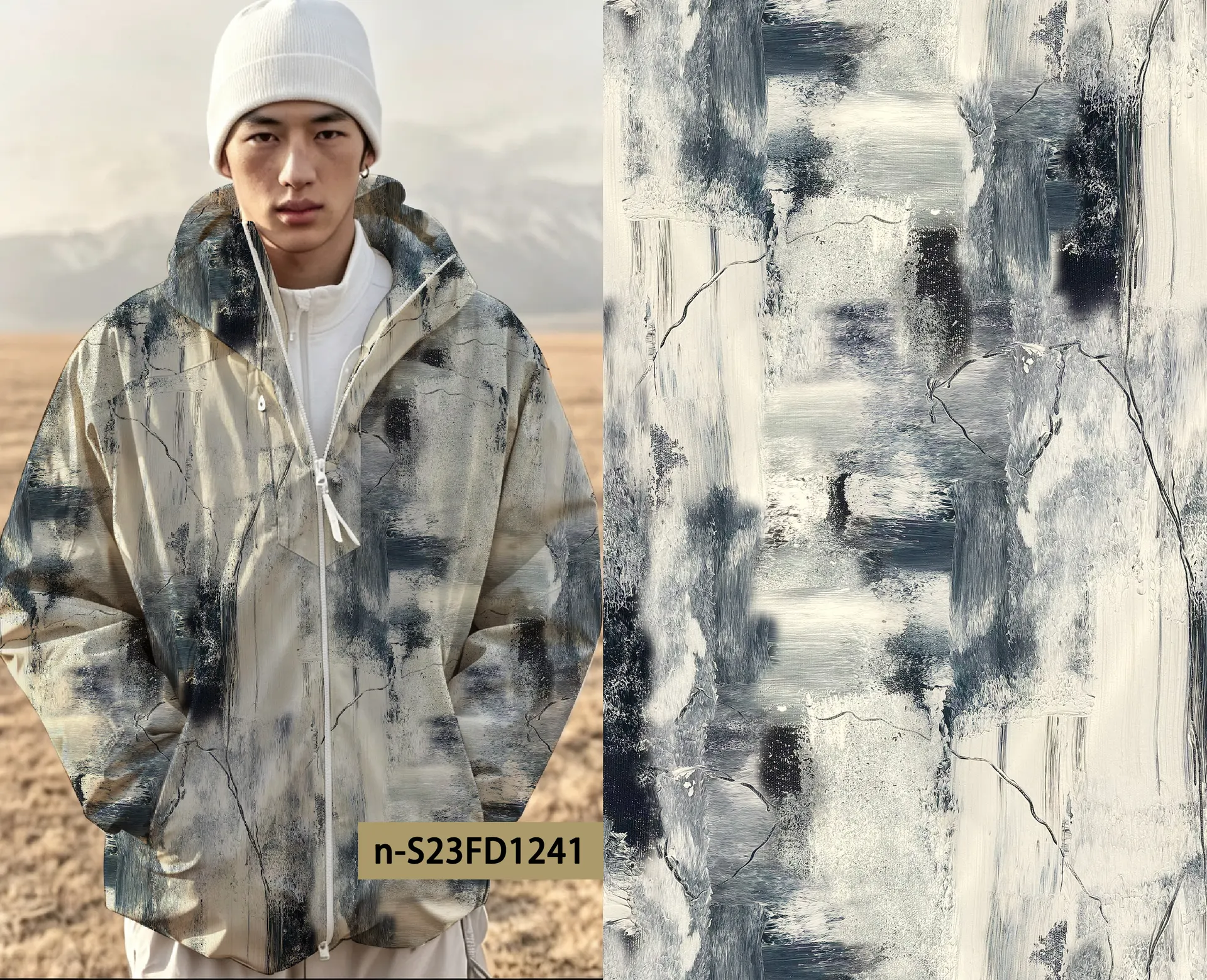 n-S23FD1241 exclusive digital print pattern