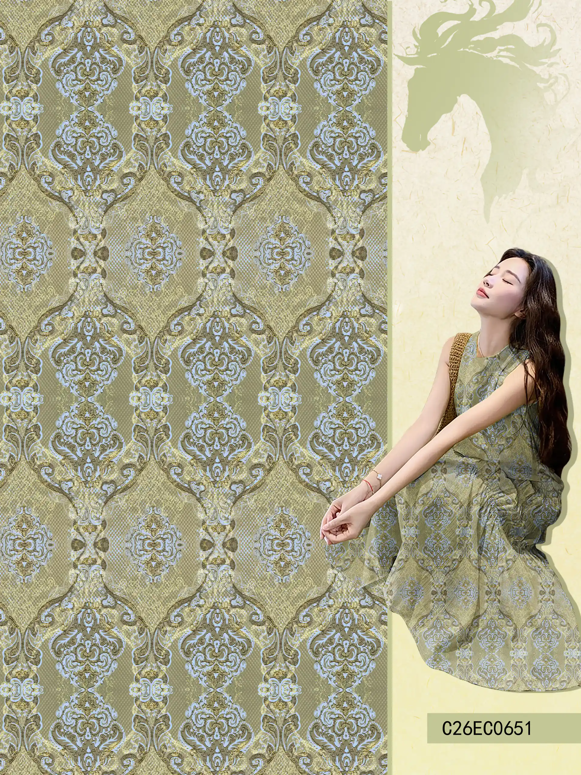 C26EC0651 exclusive digital print pattern