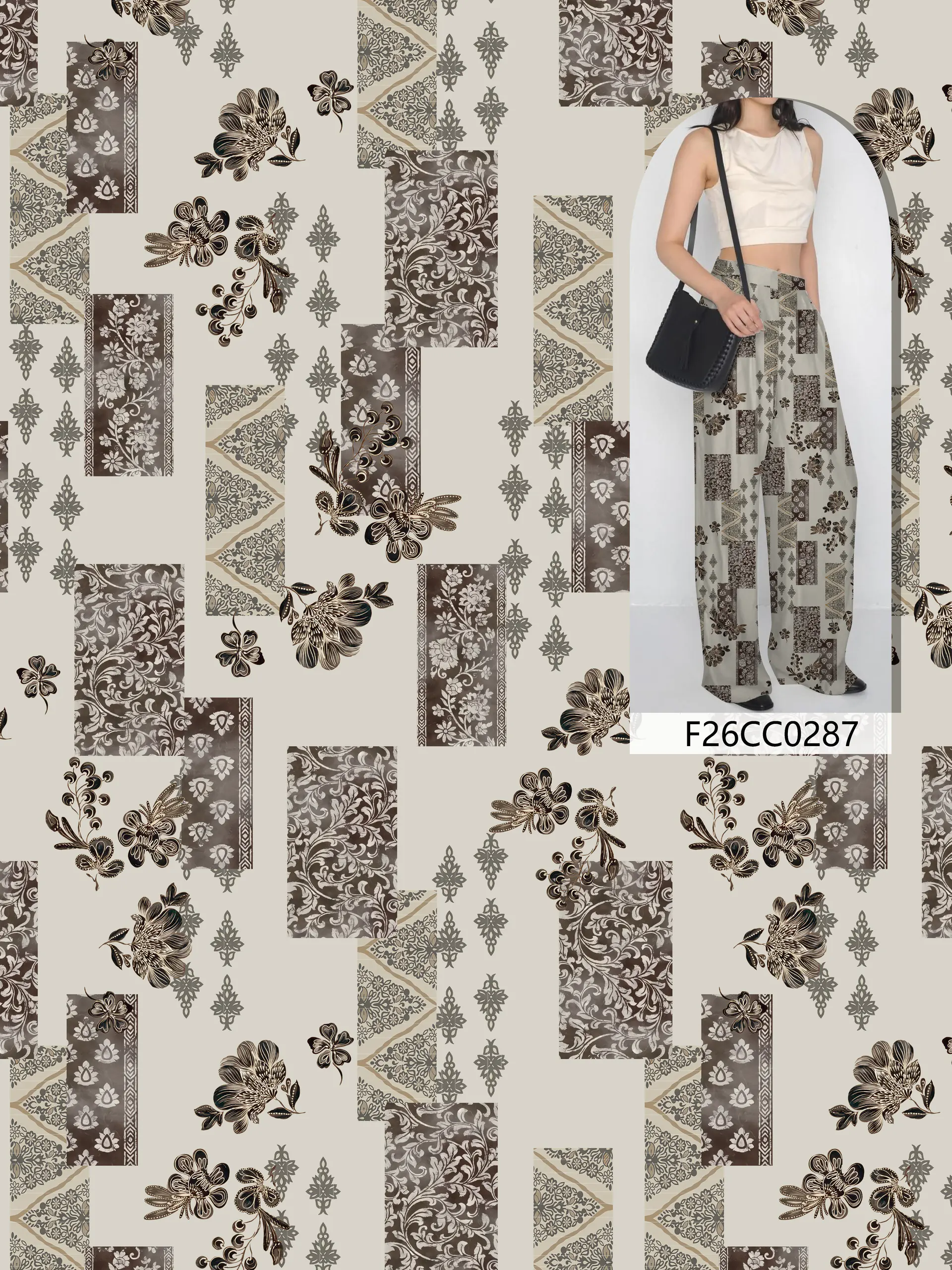 F26CC0287 exclusive digital print pattern