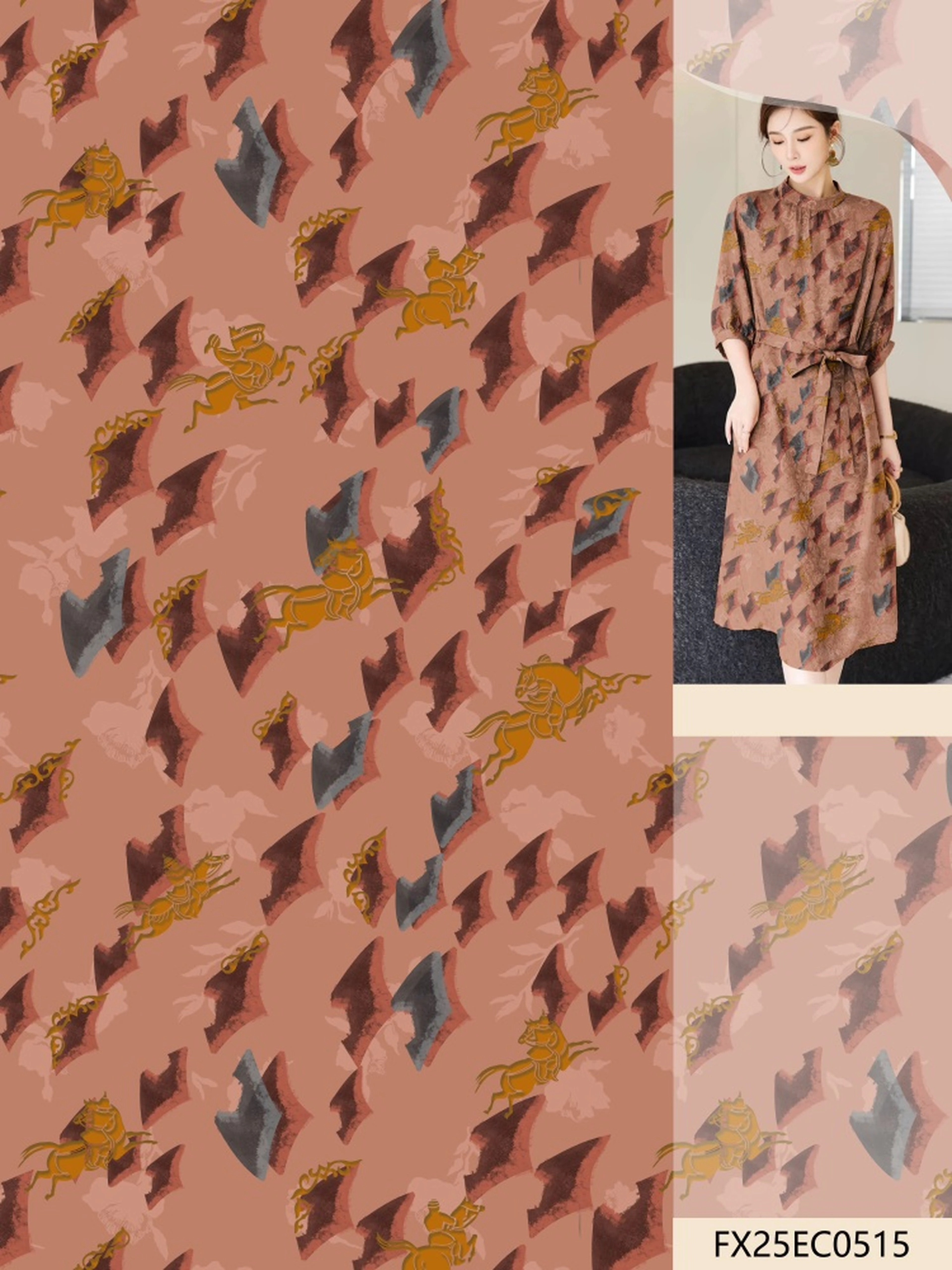 FX25EC0515 exclusive digital print pattern