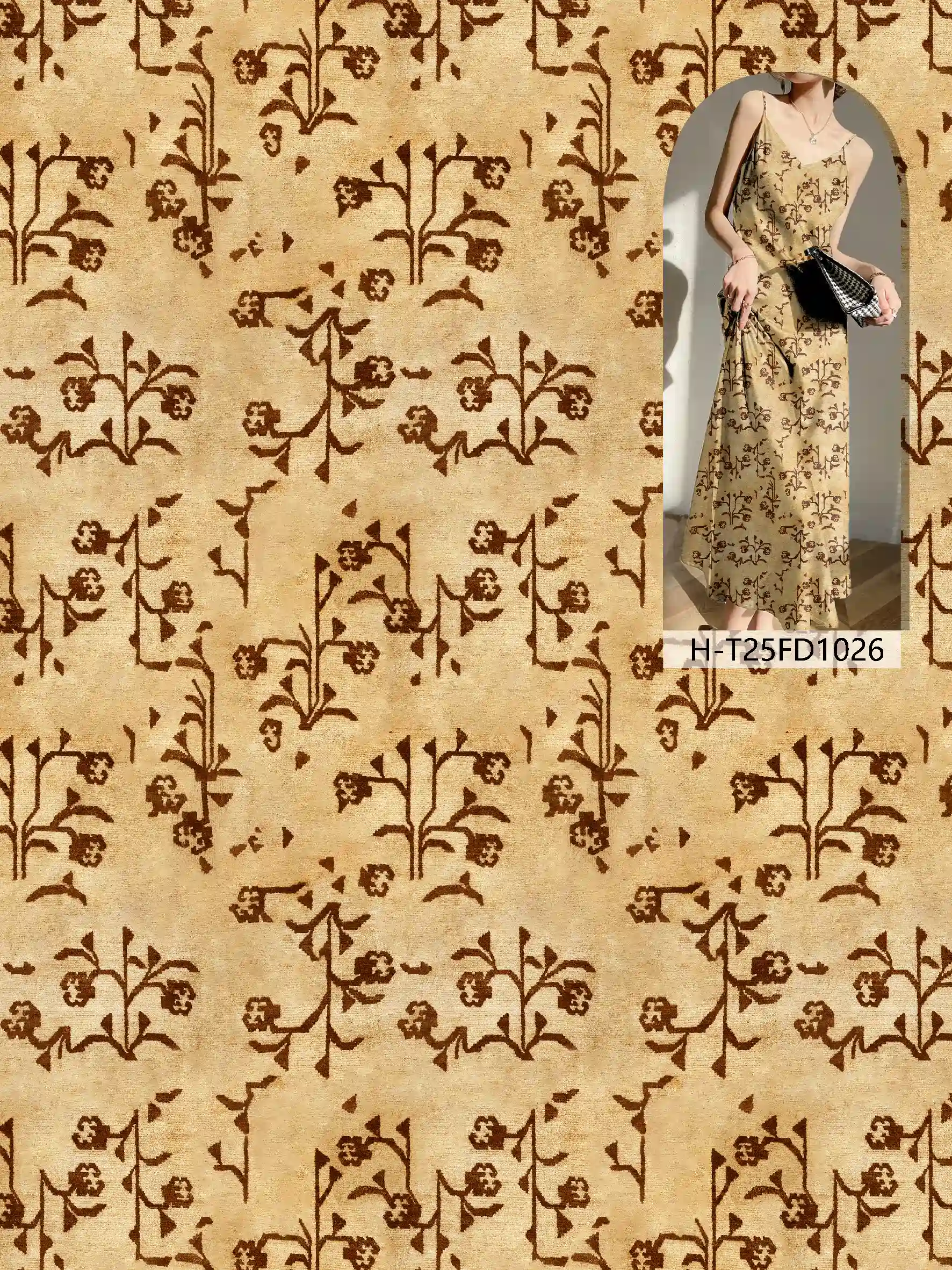 H-T25FD1026 exclusive digital print pattern