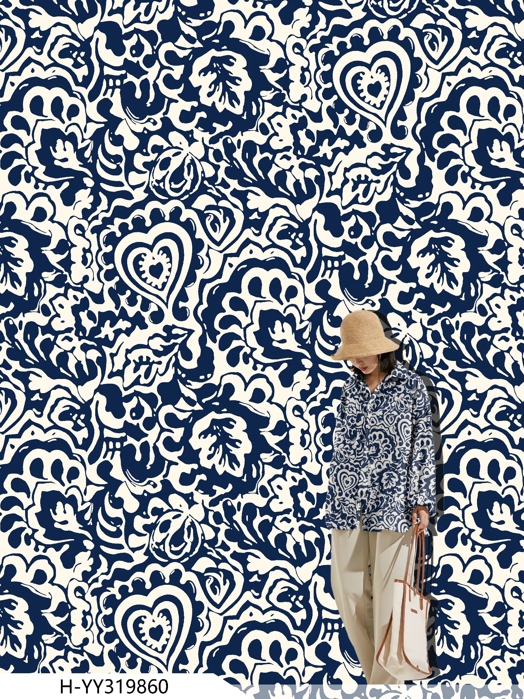 H-YY319860 exclusive digital print pattern