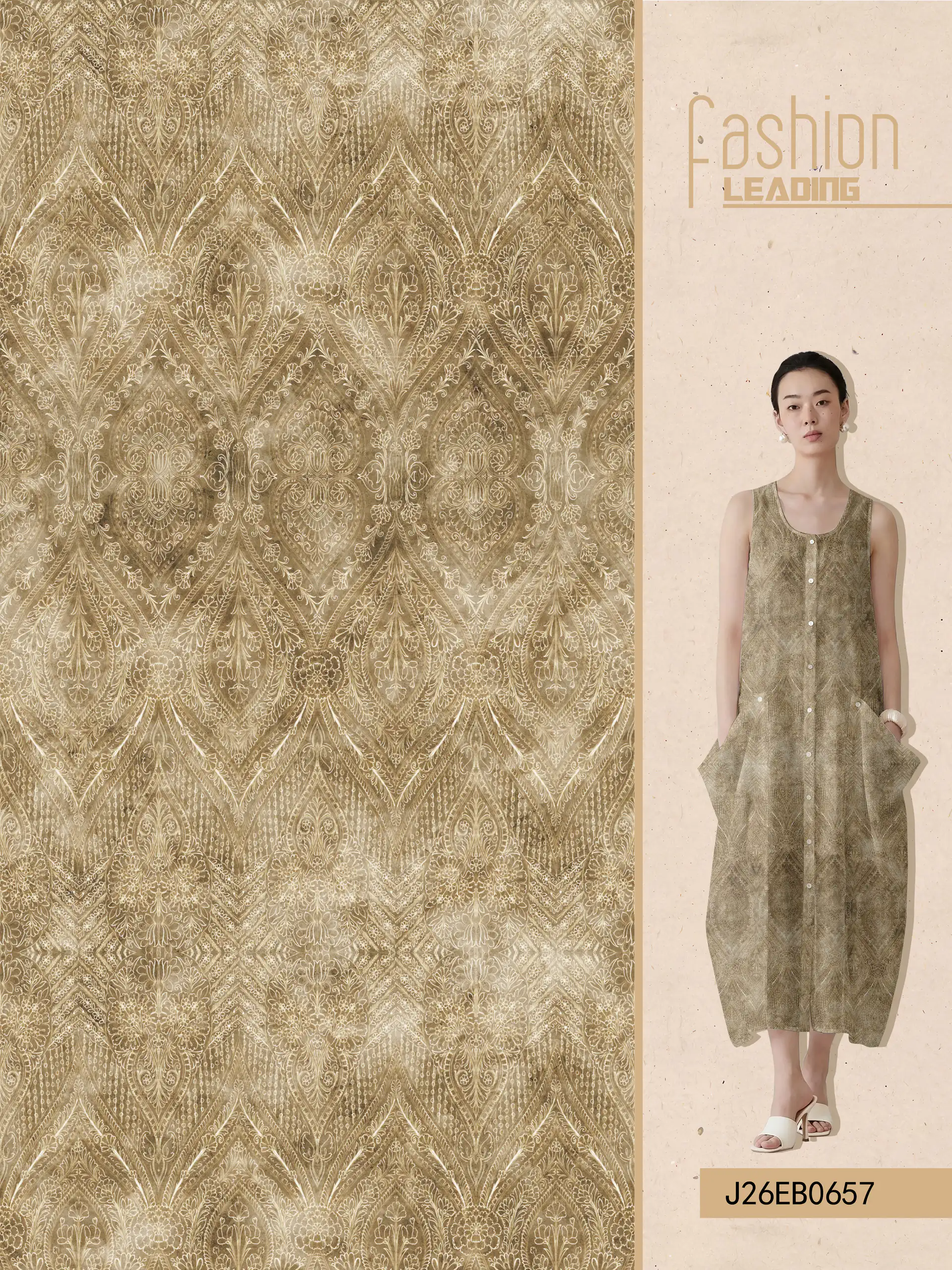 J26EB0657 exclusive digital print pattern