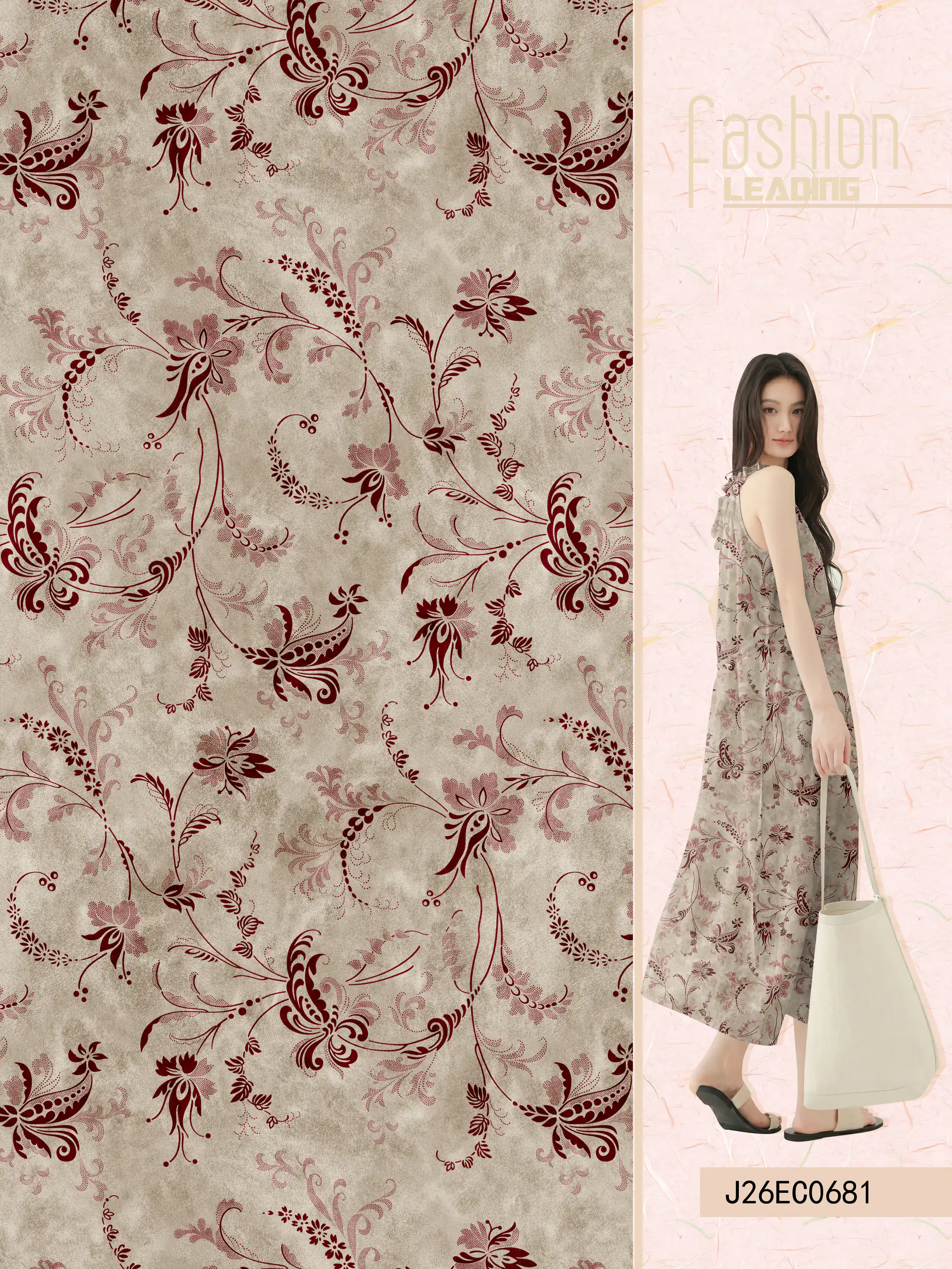 J26EC0681 exclusive digital print pattern