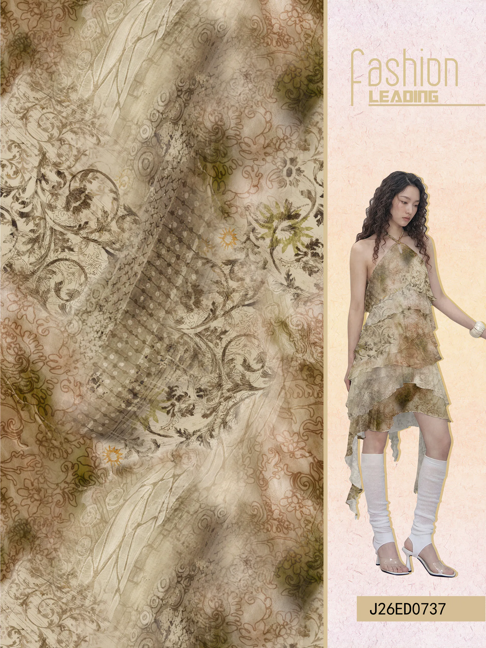 J26ED0737 exclusive digital print pattern