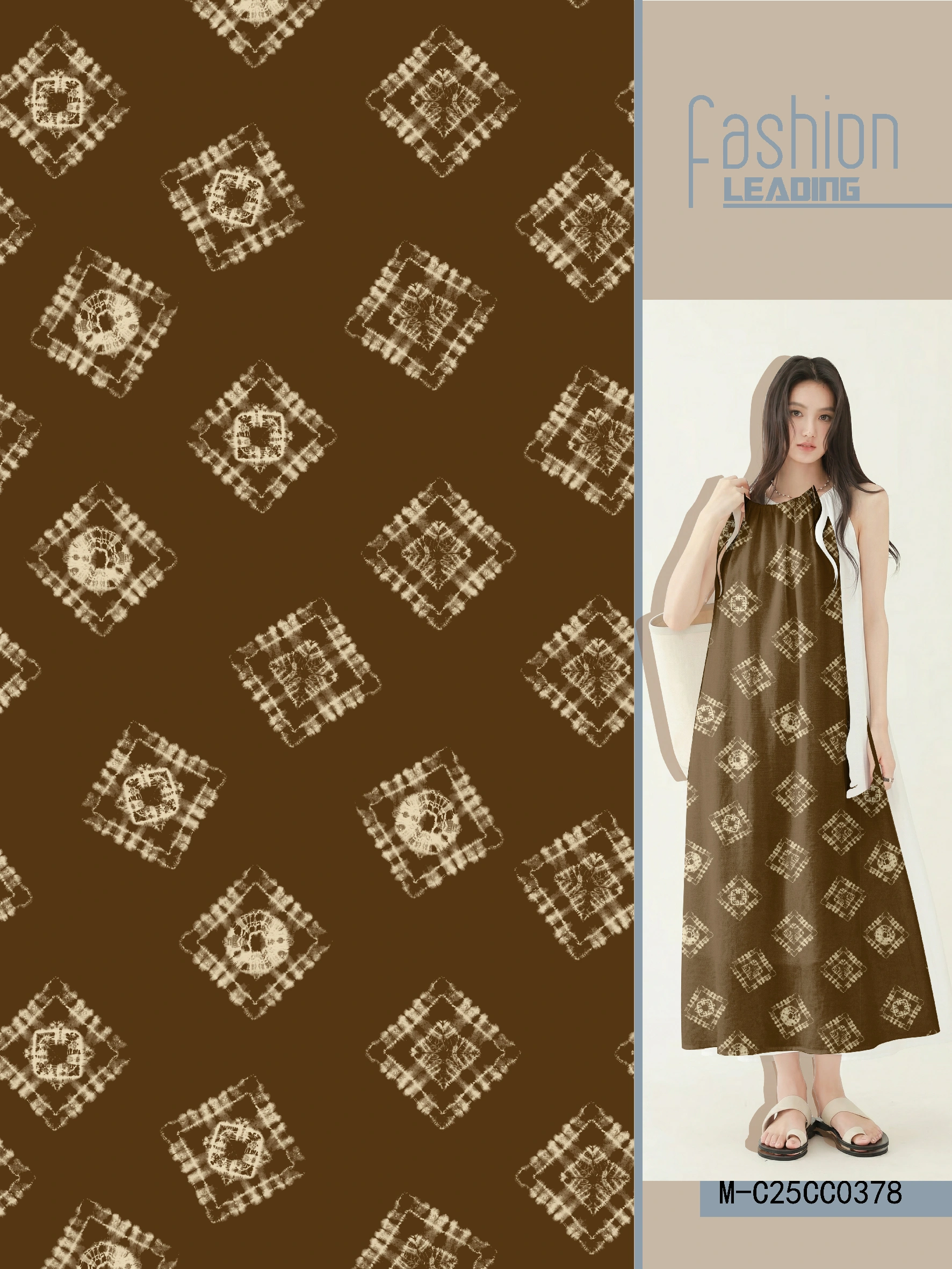 M-C25CC0378 exclusive digital print pattern
