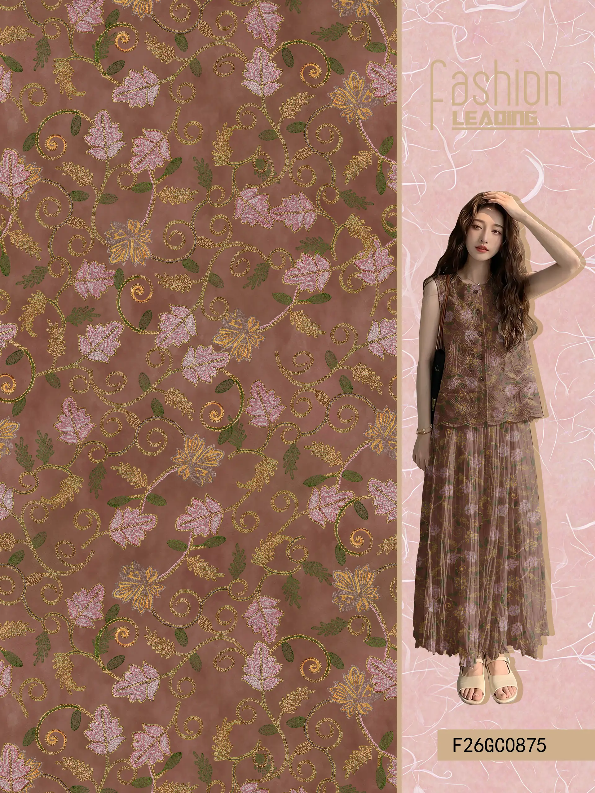 M-F26GC0875 exclusive digital print pattern