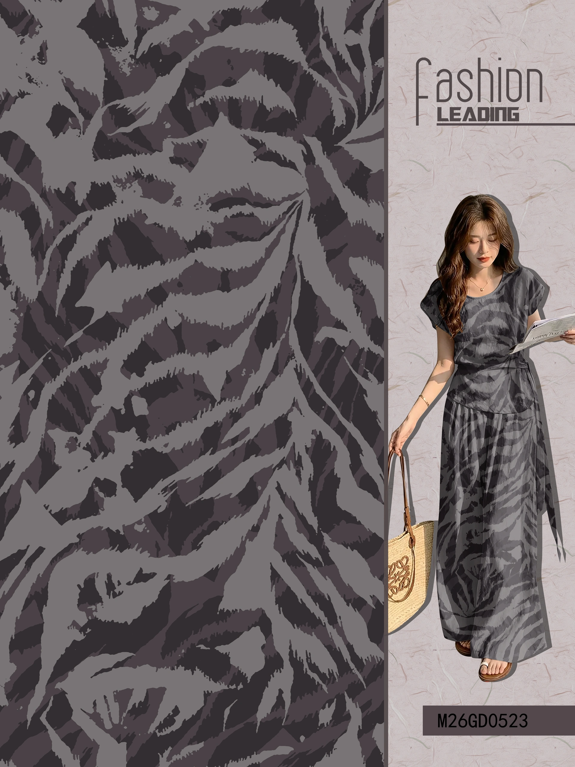 M-M26GD0523 exclusive digital print pattern