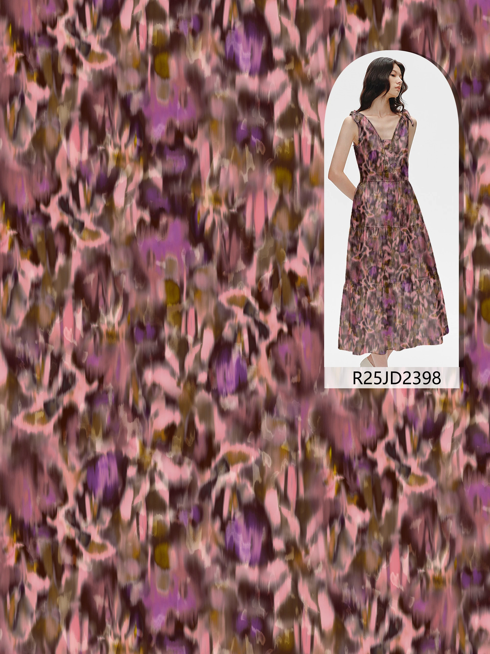 M-R25JD2398跳接 exclusive digital print pattern