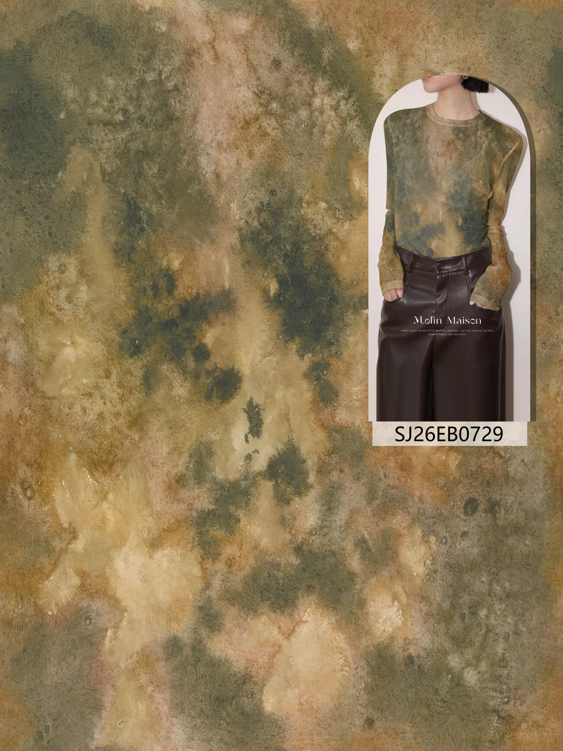 M-SJ26EB0729 exclusive digital print pattern