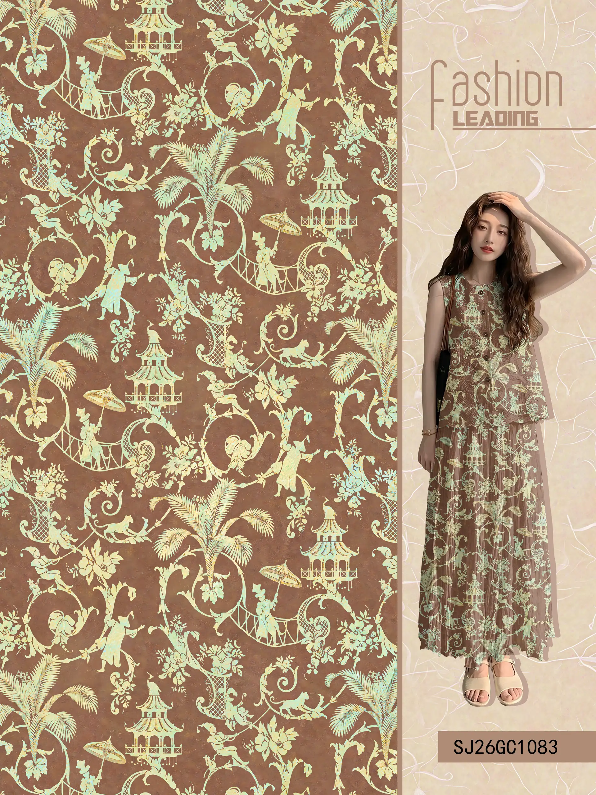 M-SJ26GC1083 exclusive digital print pattern