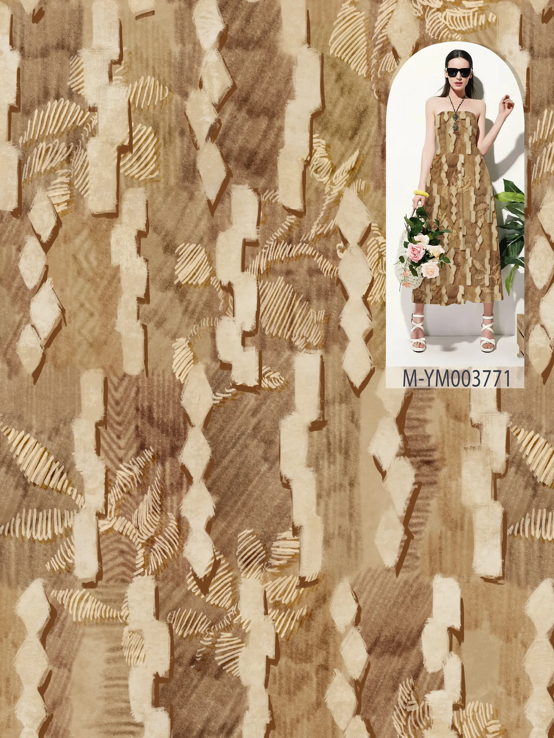 M-YM003771 exclusive digital print pattern