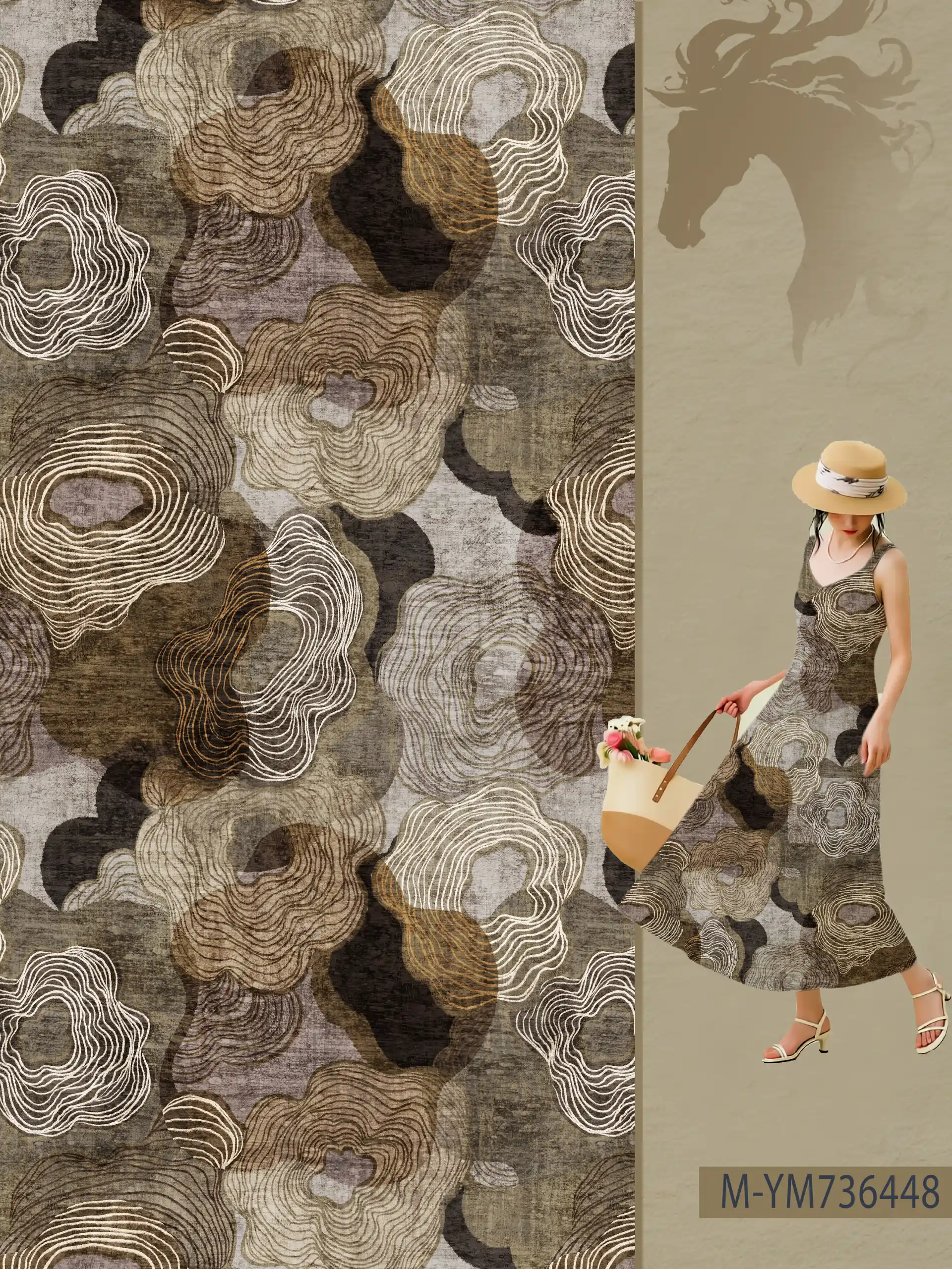 M-YM736448 exclusive digital print pattern