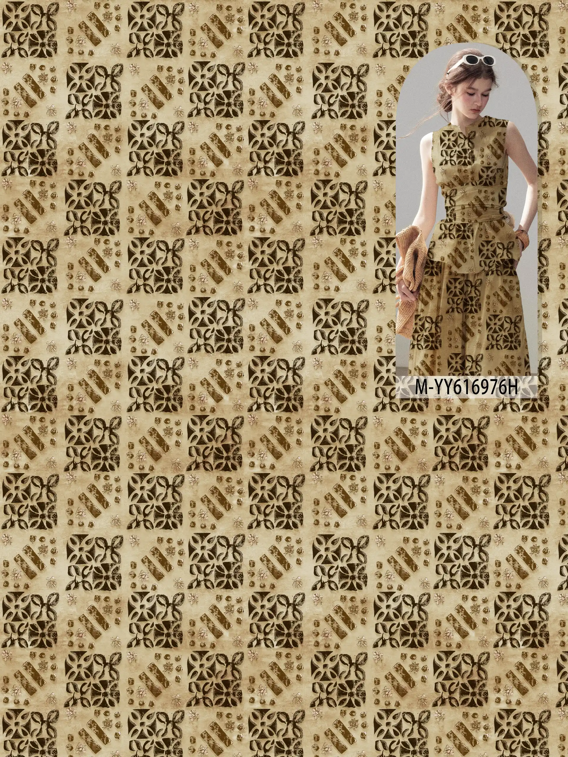 M-YY616976H exclusive digital print pattern