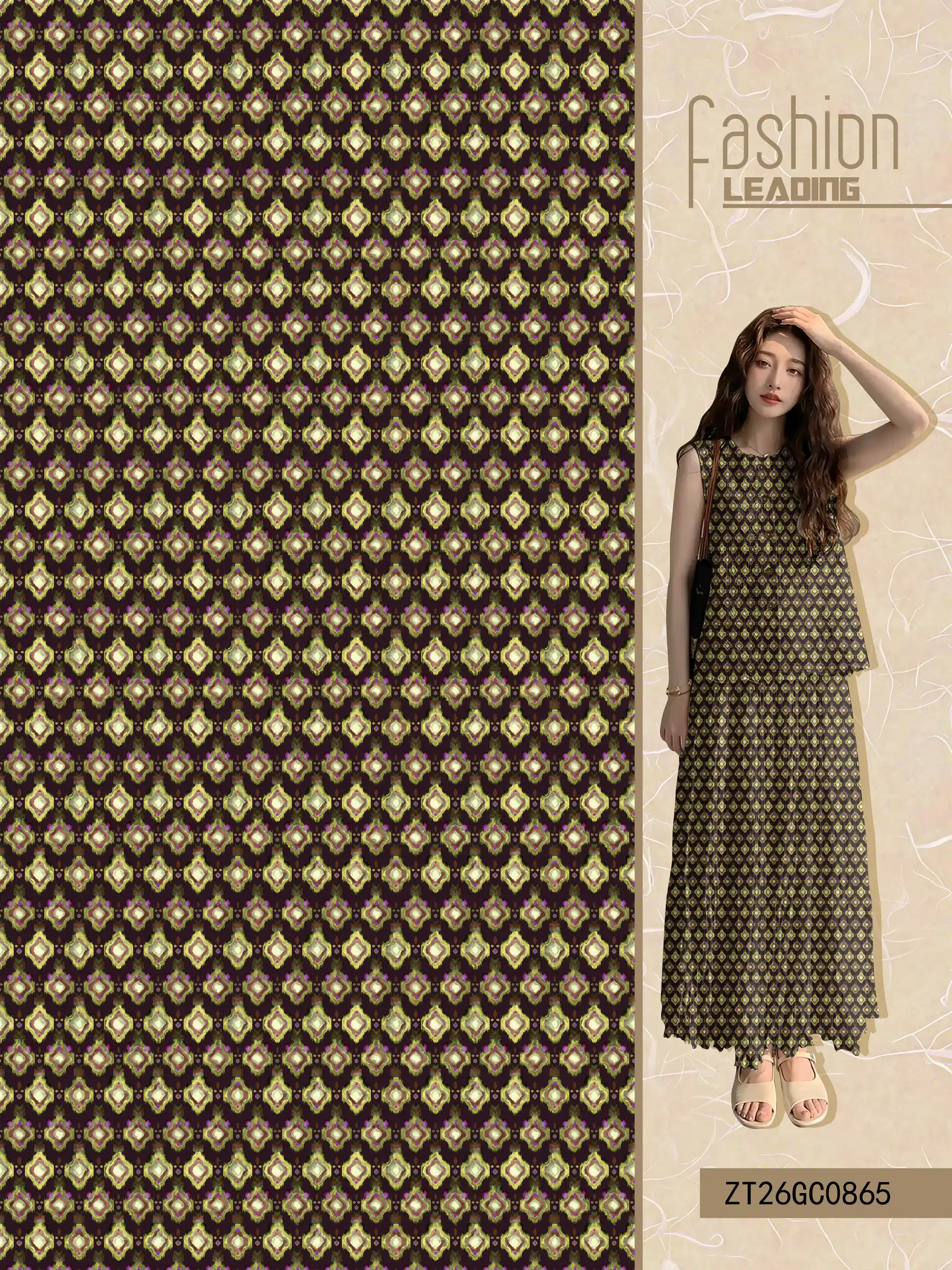M-ZT26GC0865 exclusive digital print pattern