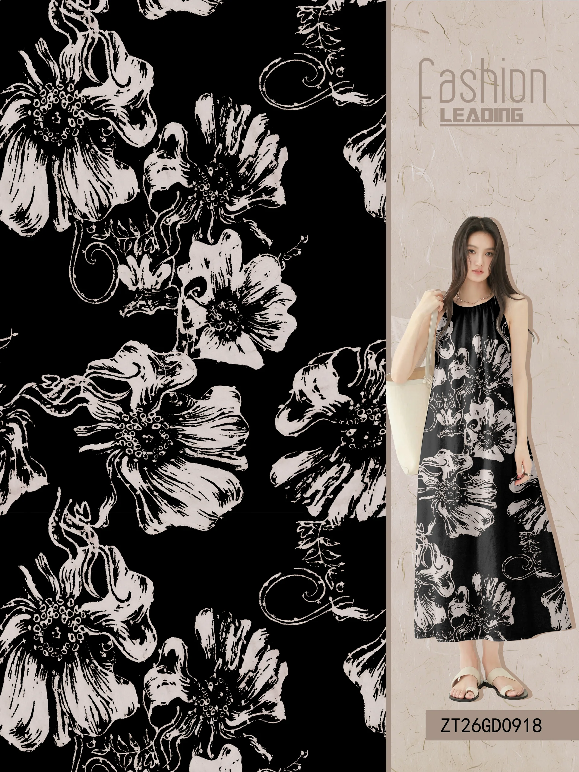 M-ZT26GD0918 exclusive digital print pattern