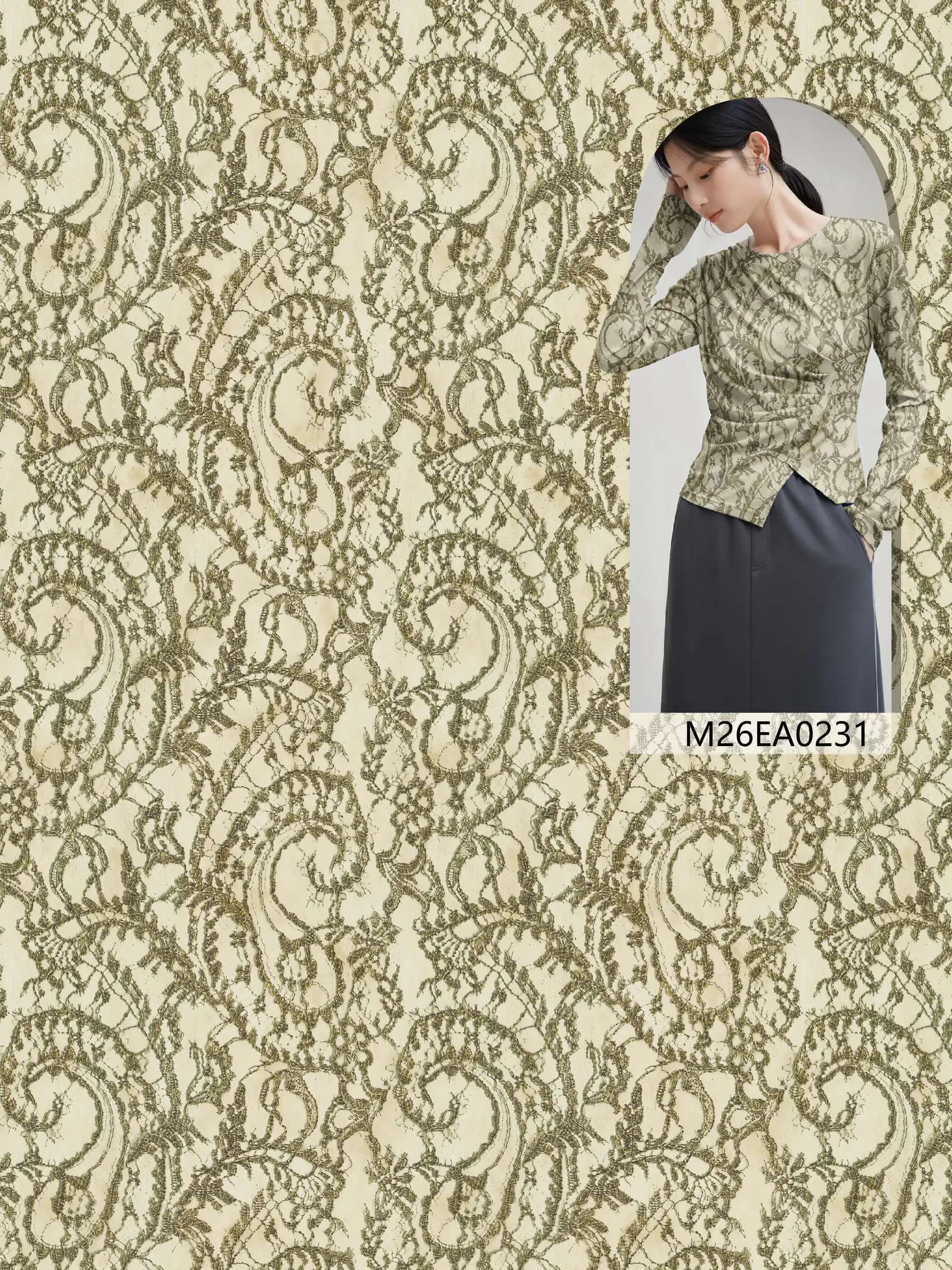 M26EA0231 exclusive digital print pattern