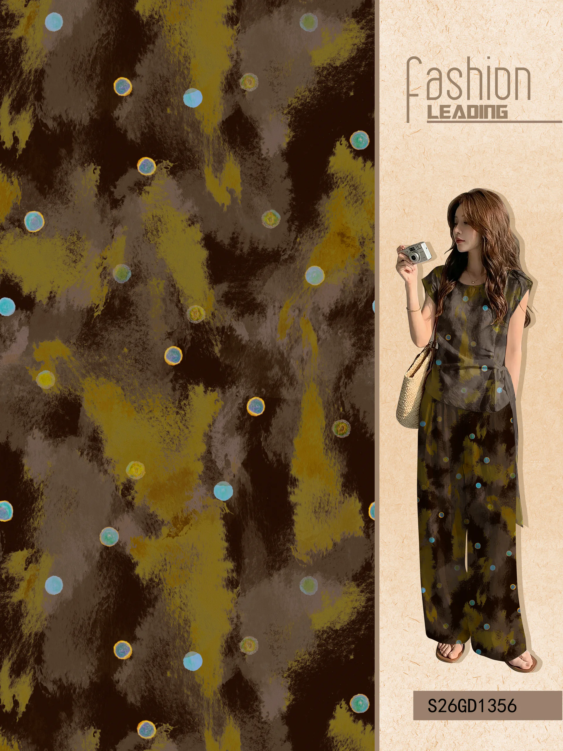 S26GD1356 exclusive digital print pattern