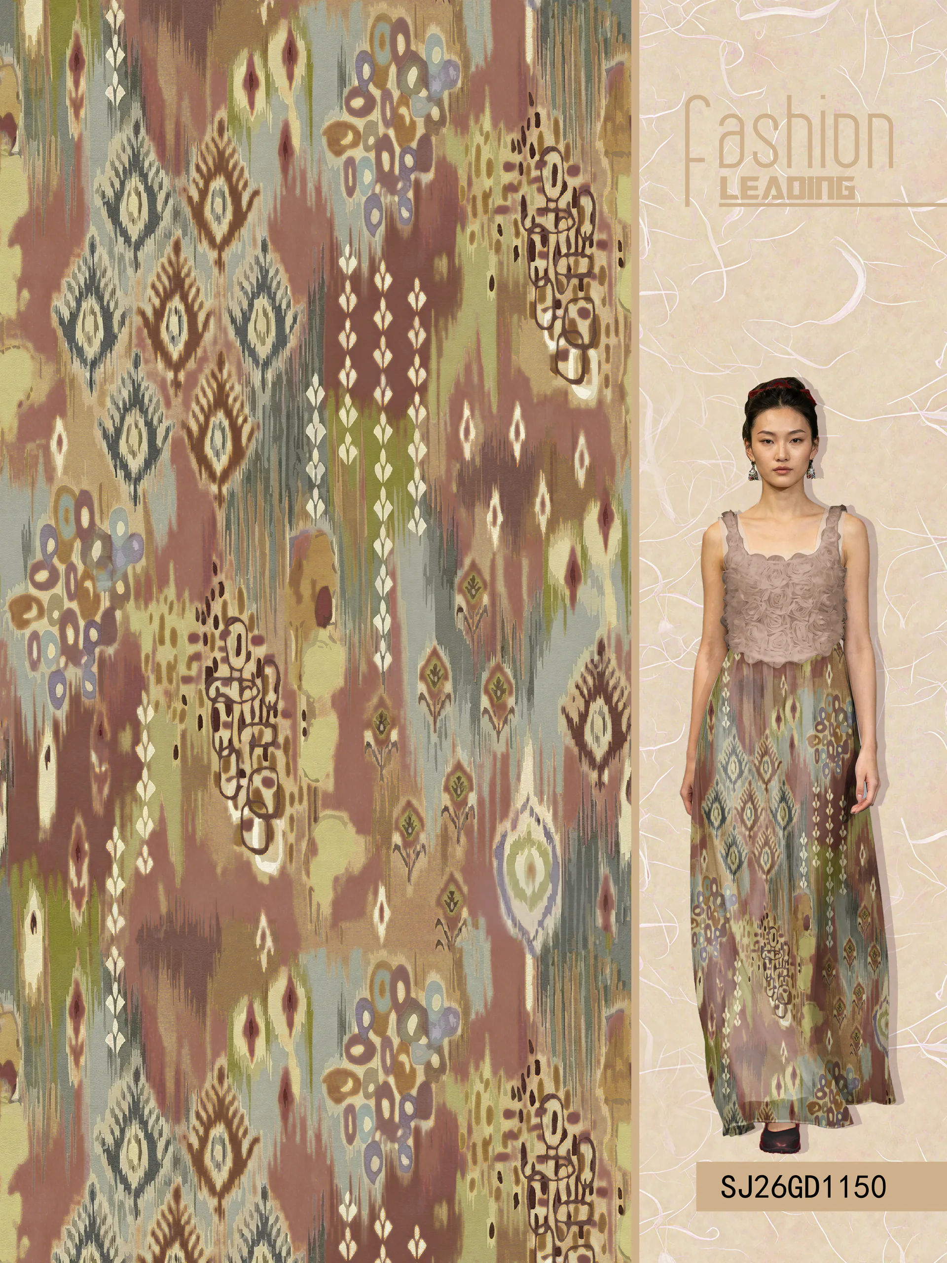 SJ26GD1150 exclusive digital print pattern