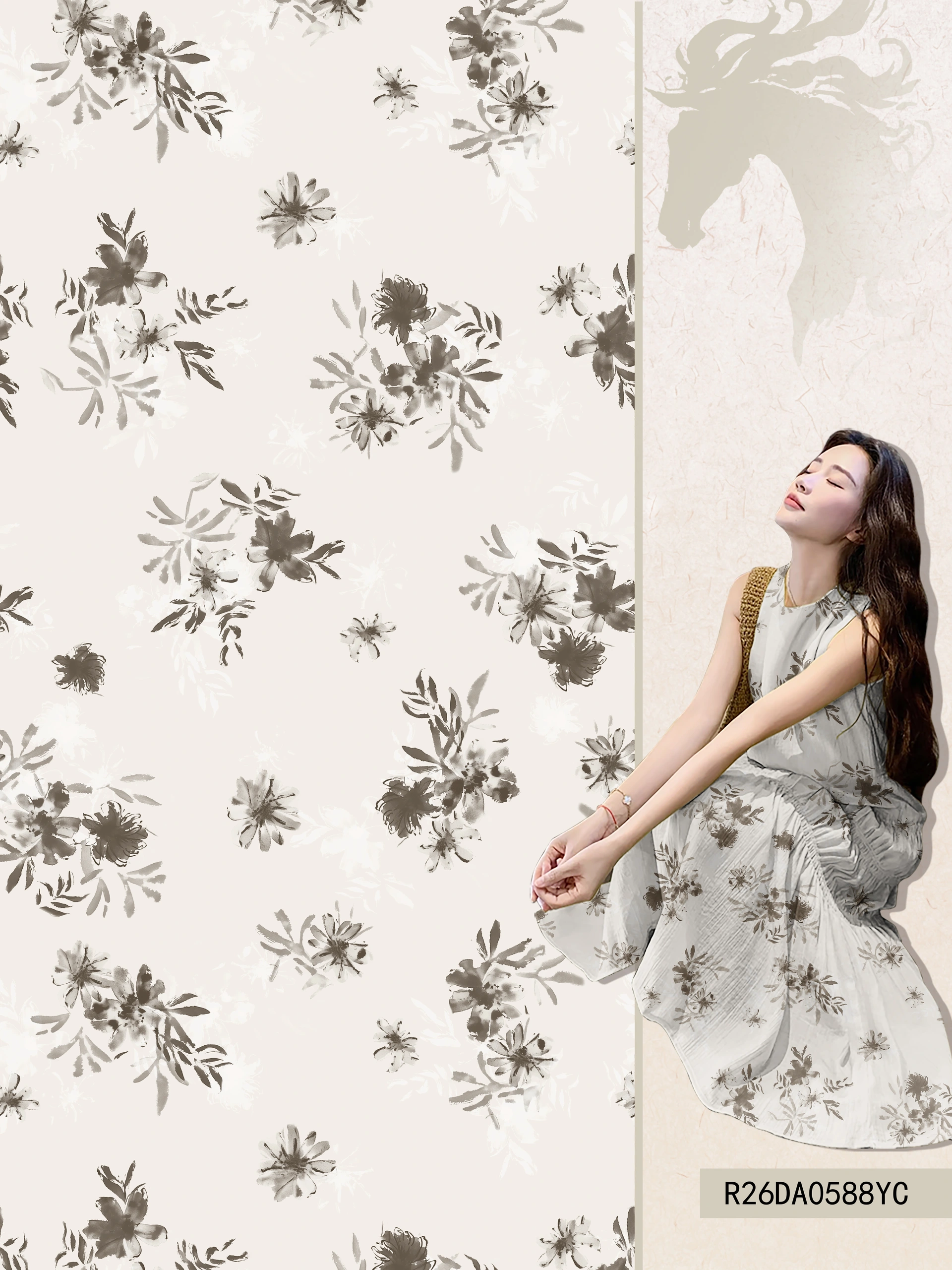 T-R26DA0588YC exclusive digital print pattern