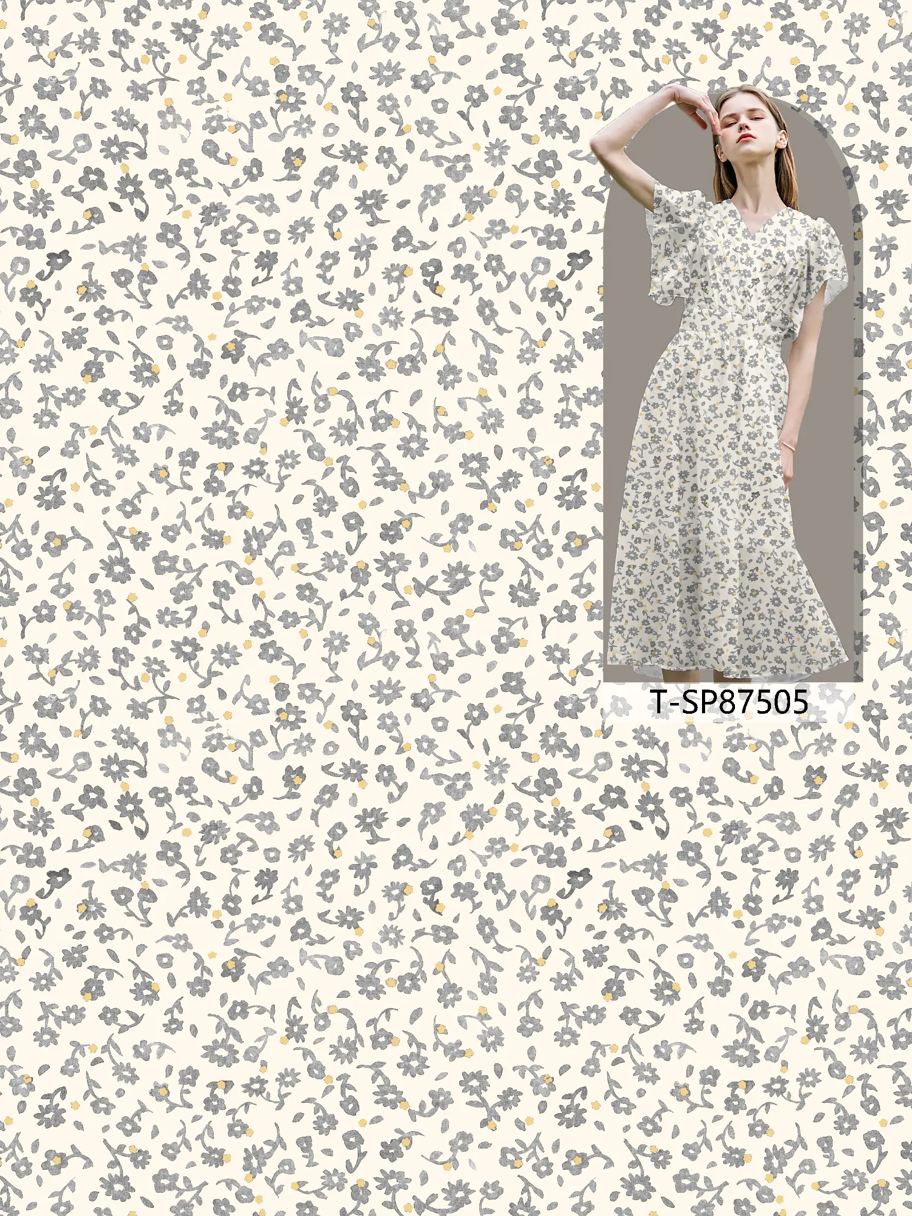 T-SP87505 exclusive digital print pattern