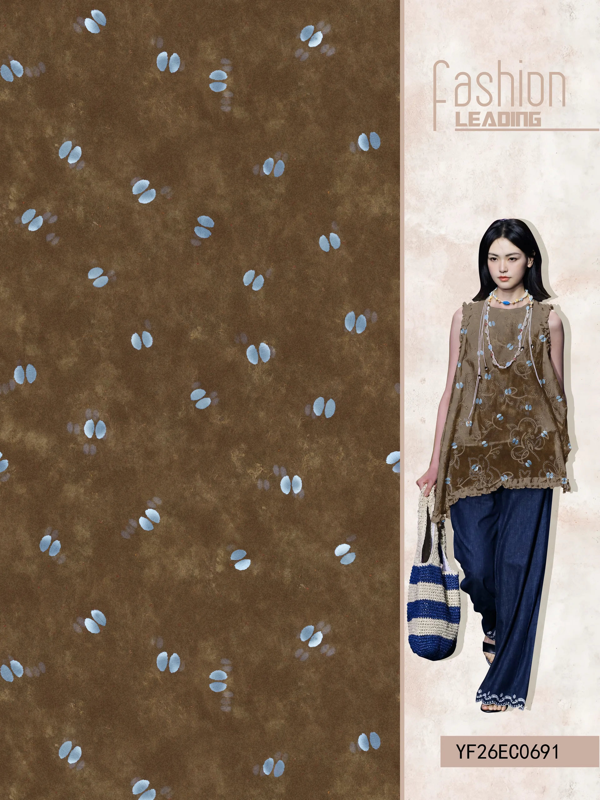 T-YF26EC0691 exclusive digital print pattern