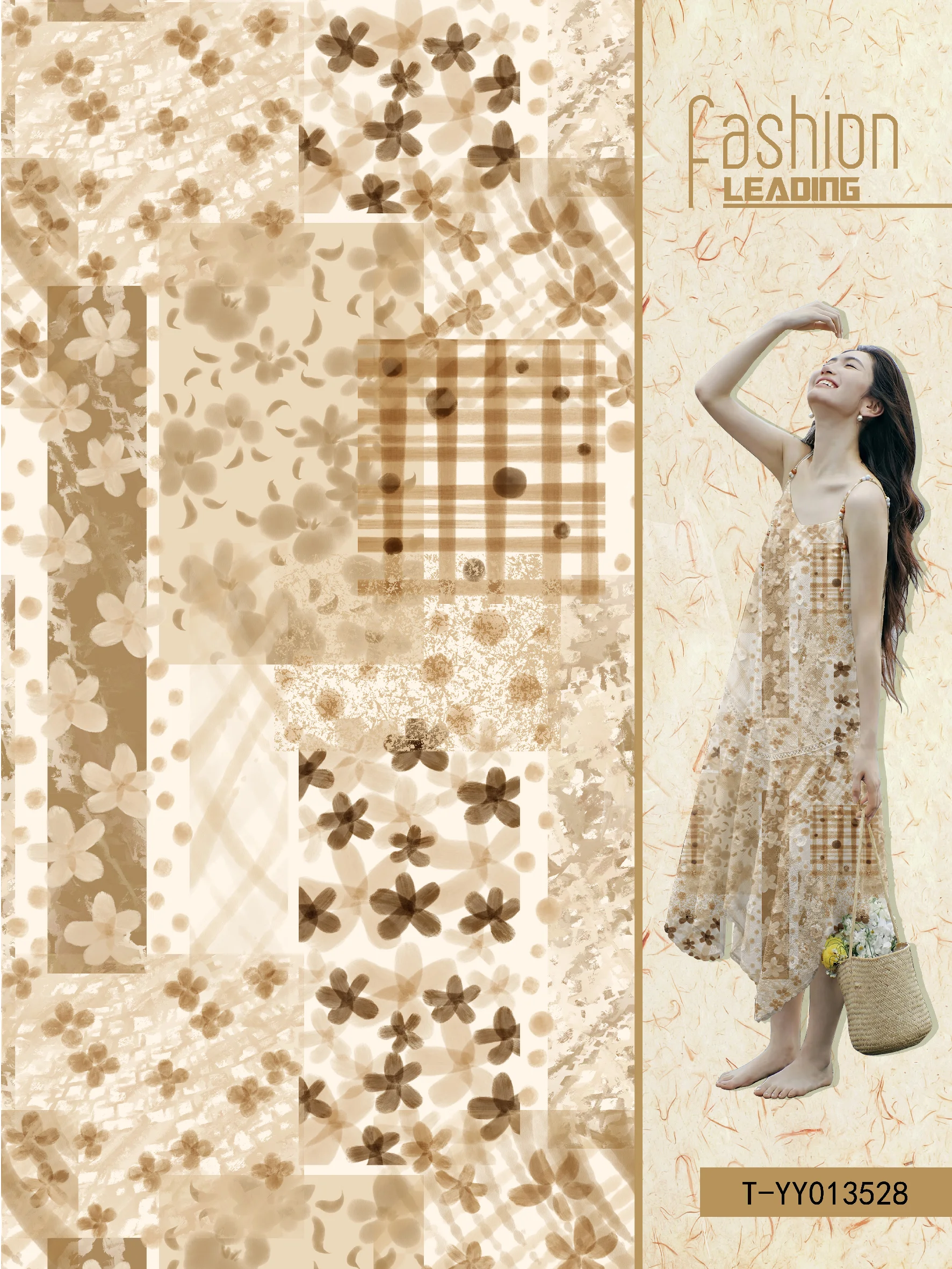 T-YY013528 exclusive digital print pattern