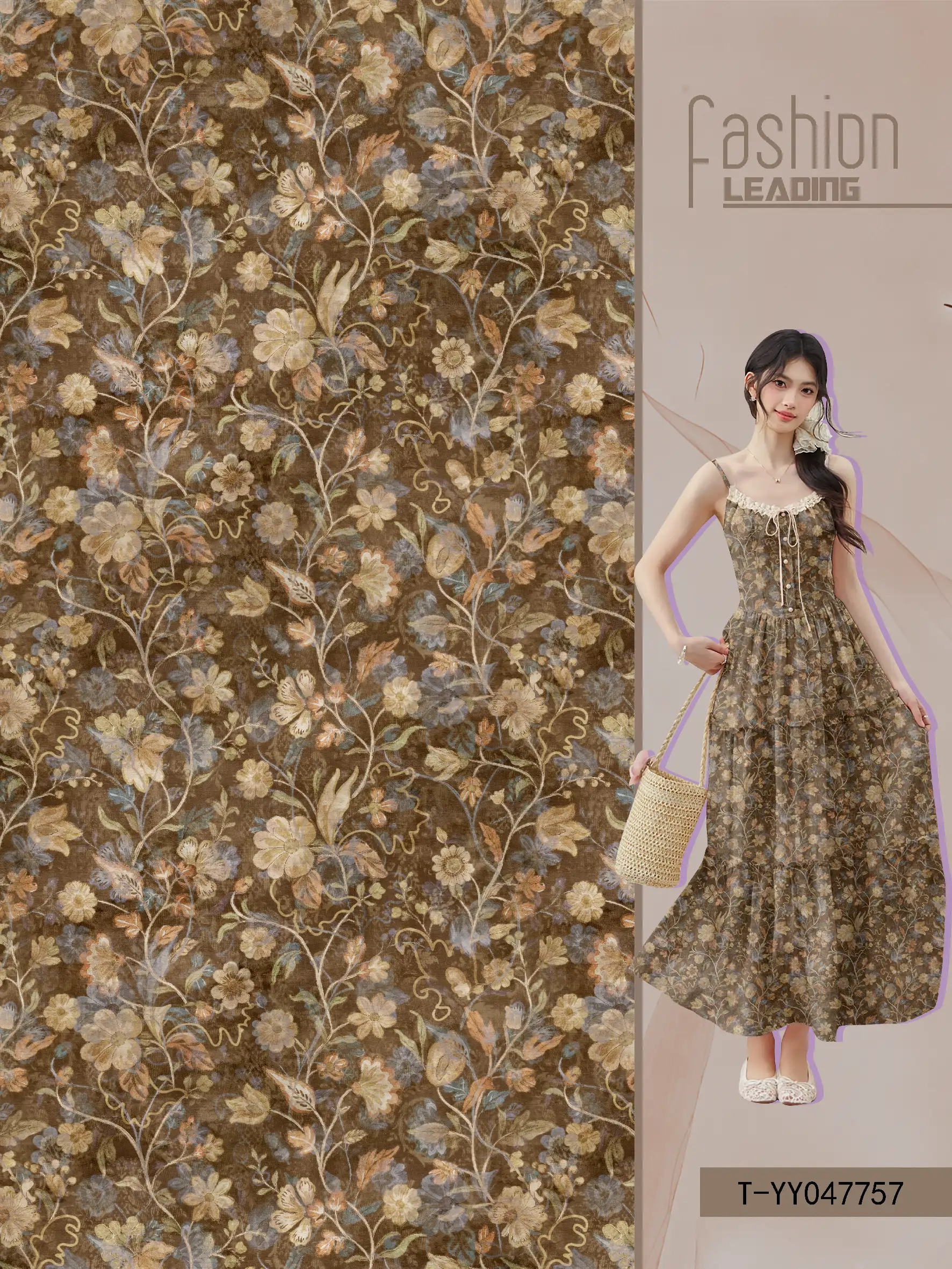 T-YY047757 exclusive digital print pattern