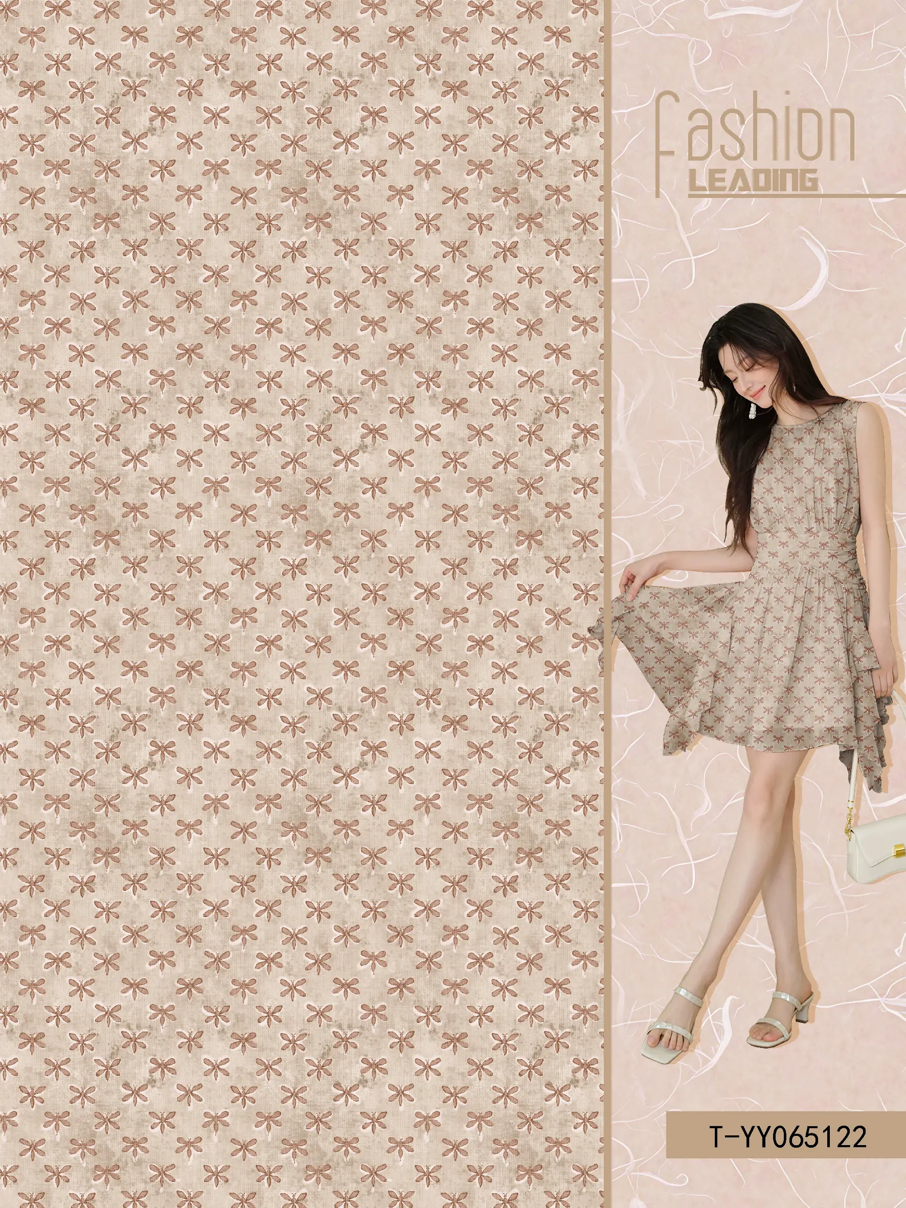 T-YY065122 exclusive digital print pattern