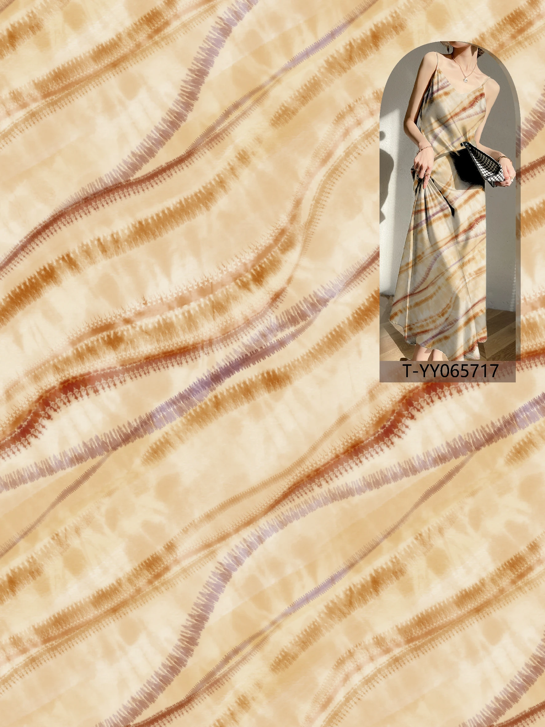 T-YY065717 exclusive digital print pattern