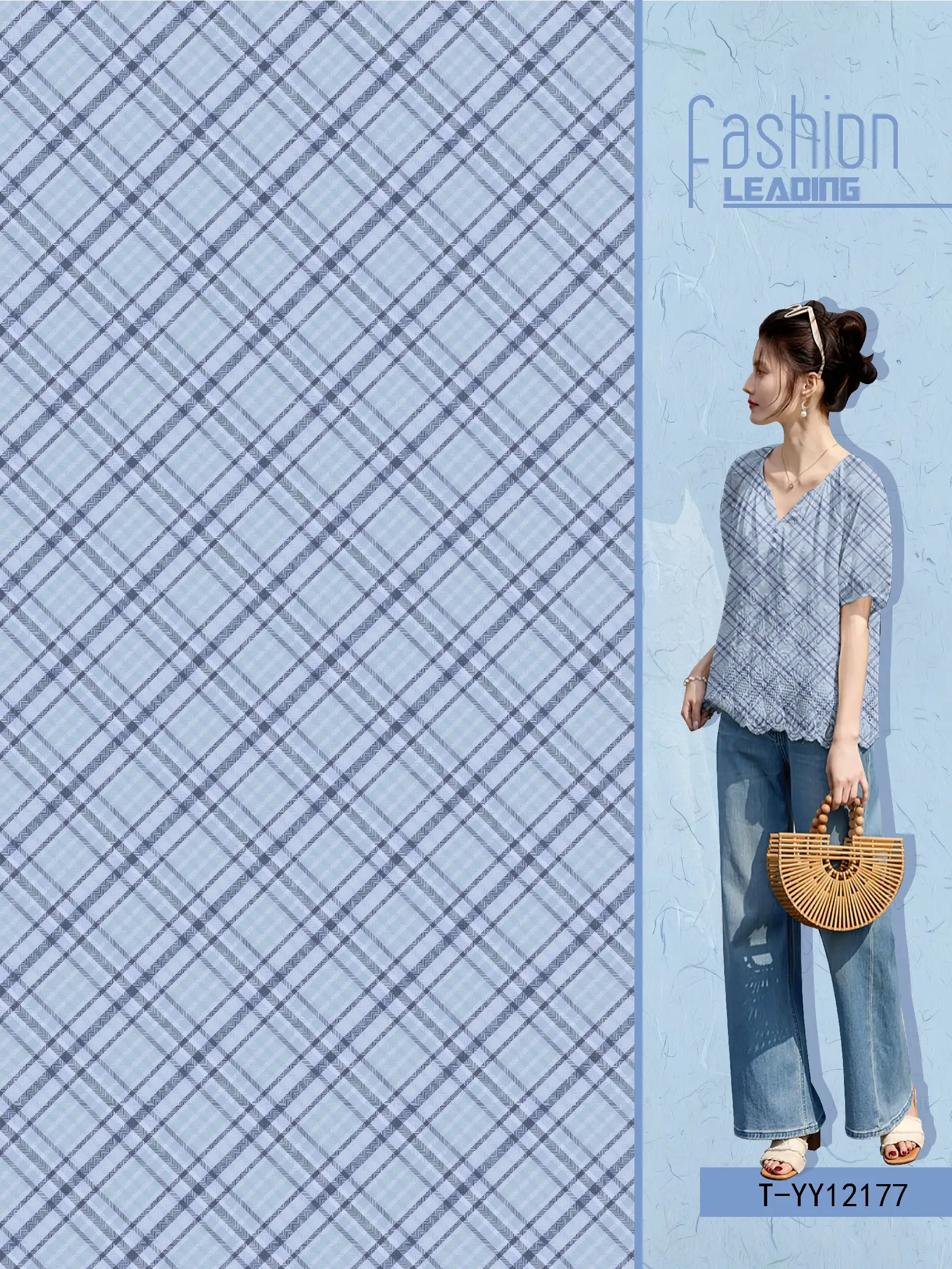 T-YY12177 exclusive digital print pattern