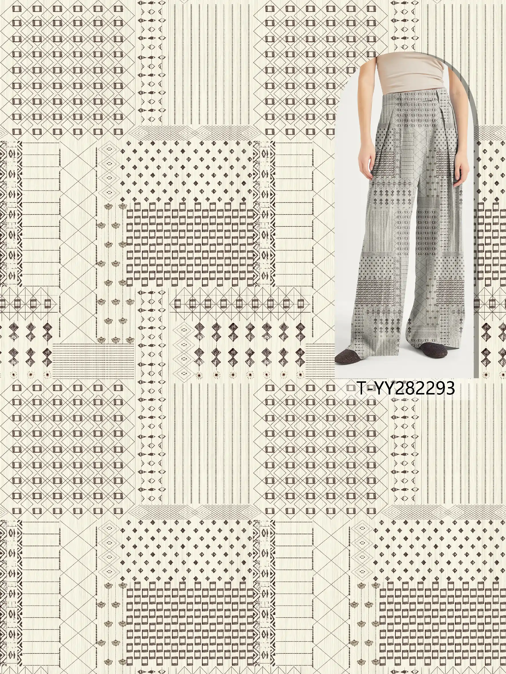 T-YY282293 exclusive digital print pattern