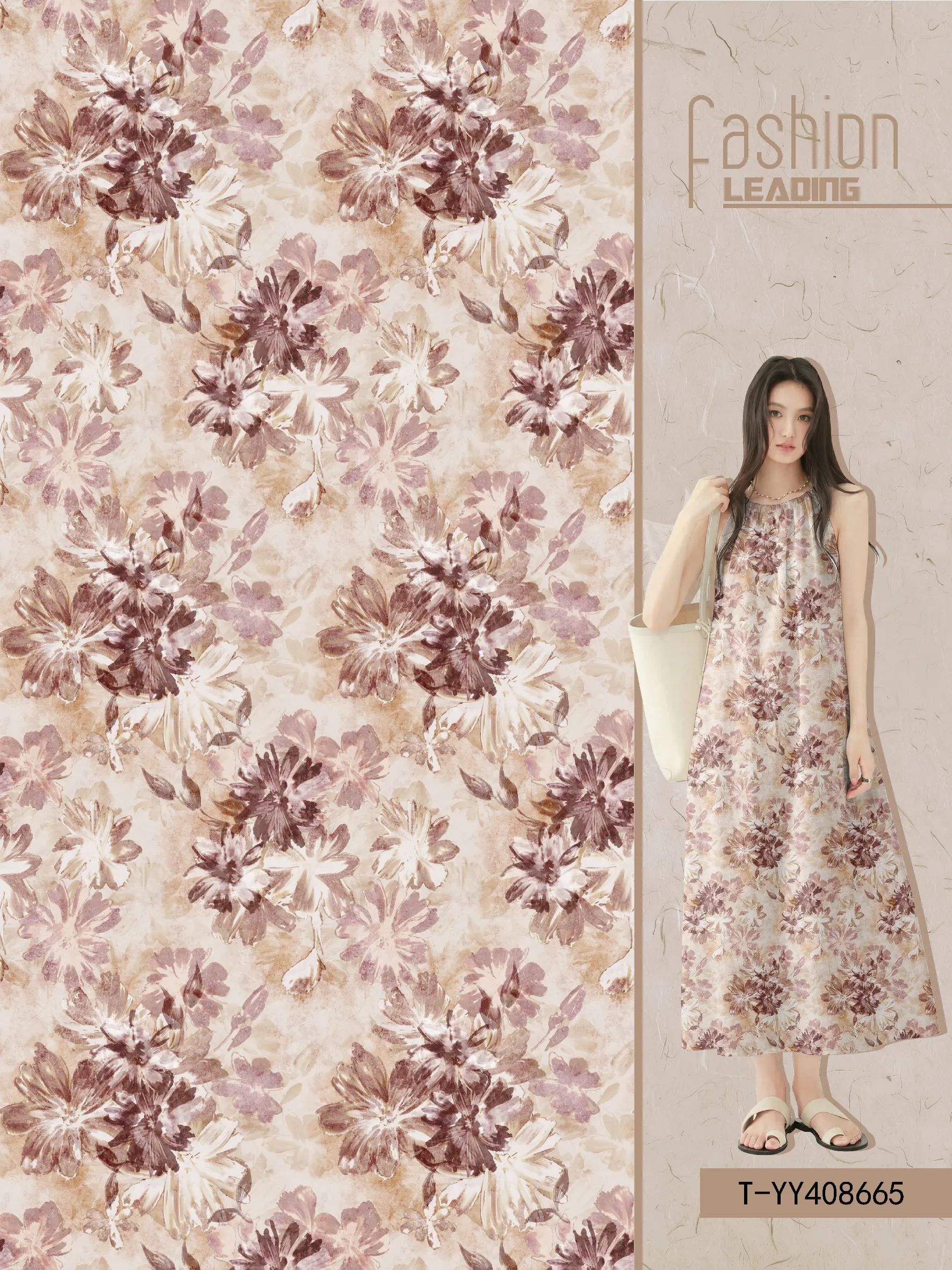 T-YY408665 exclusive digital print pattern