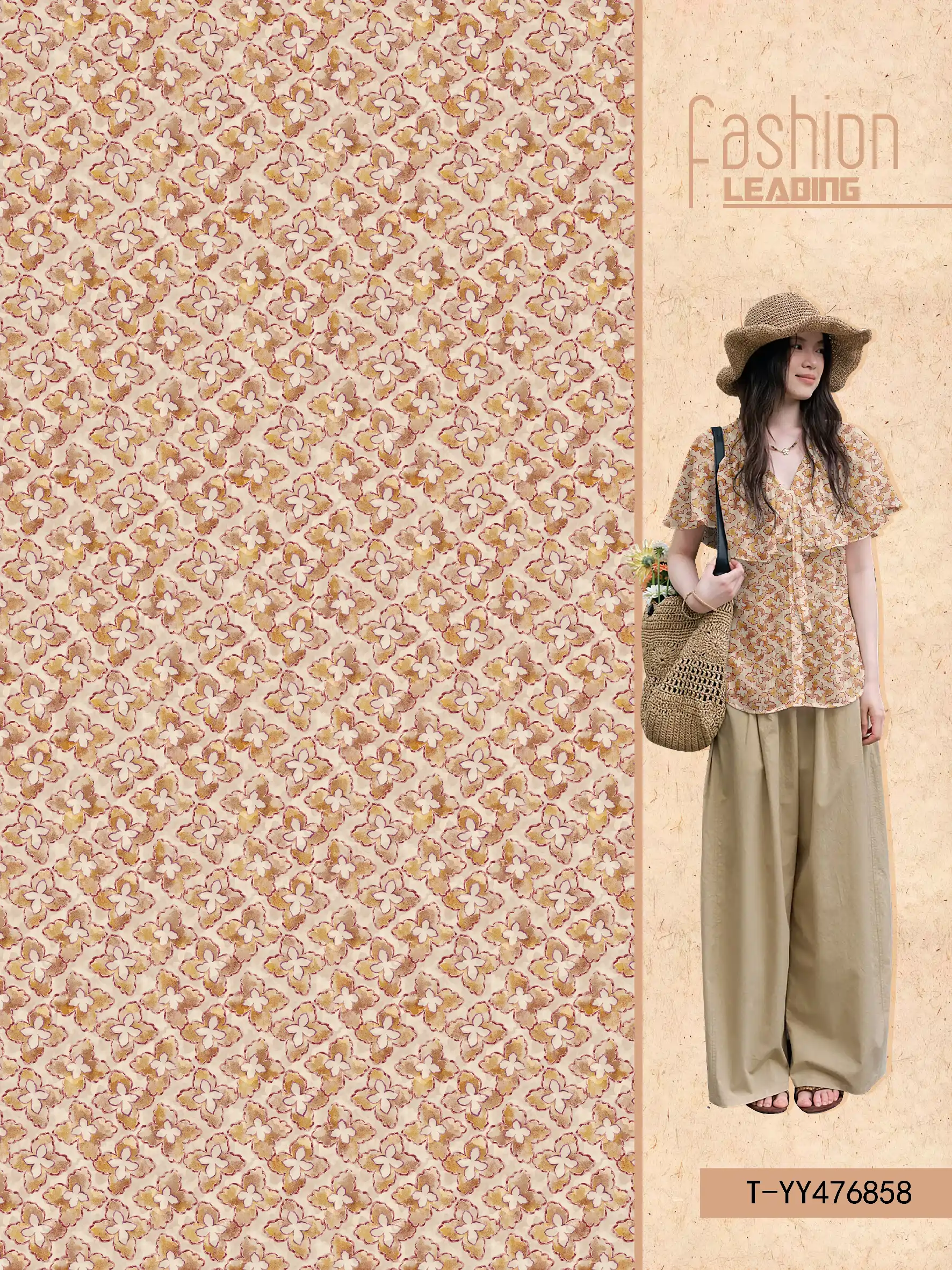 T-YY476858 exclusive digital print pattern