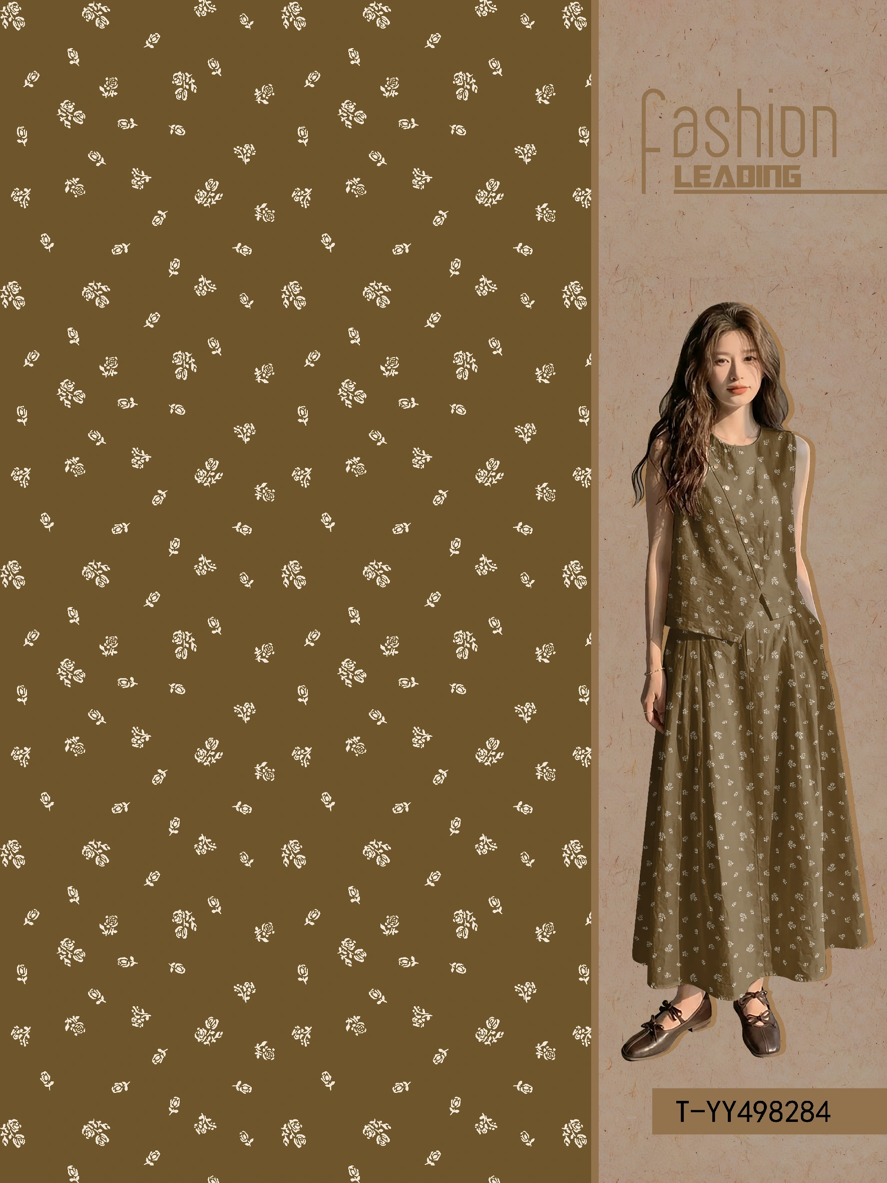 T-YY498284 exclusive digital print pattern