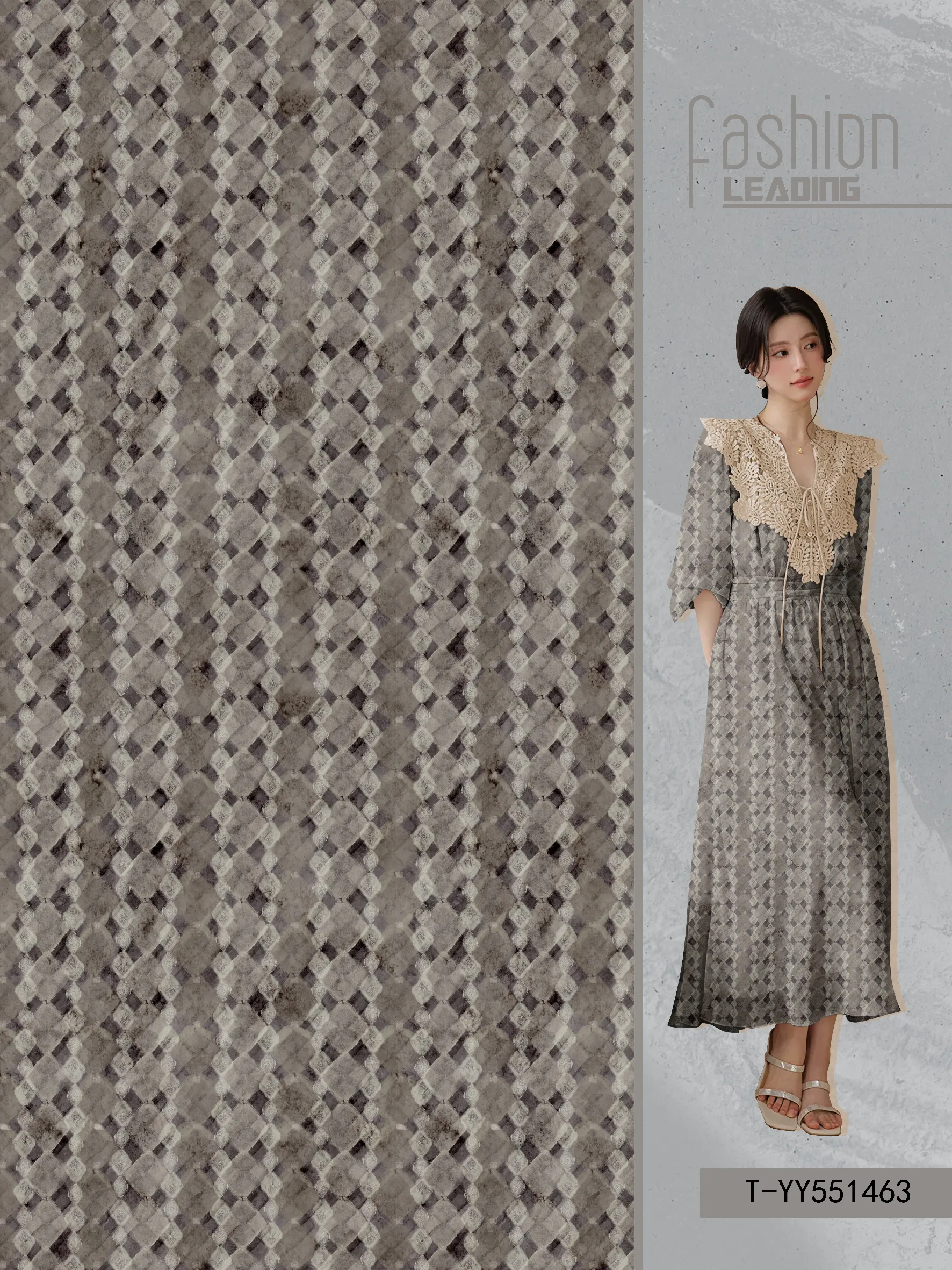 T-YY551463 exclusive digital print pattern