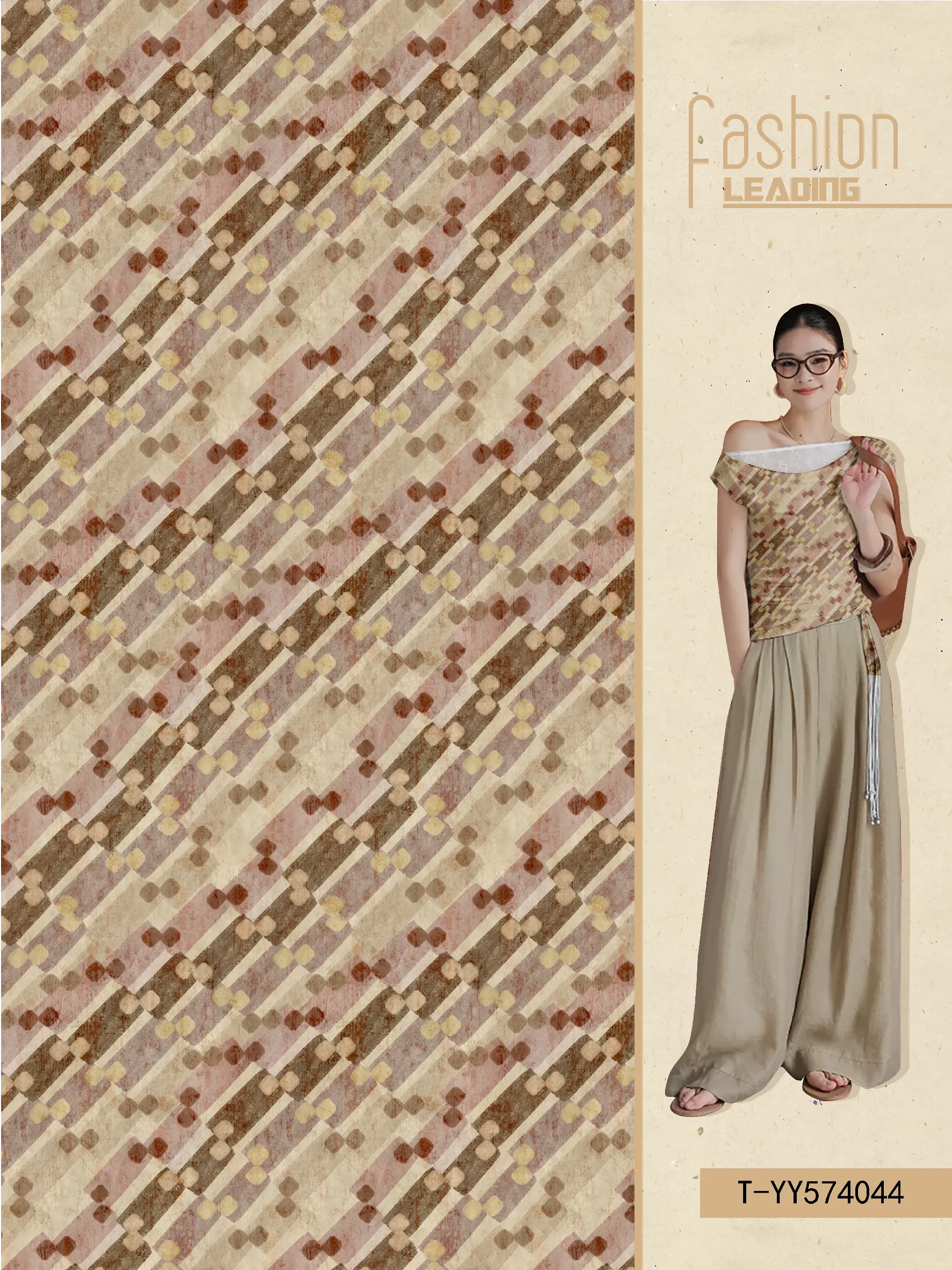 T-YY574044 exclusive digital print pattern