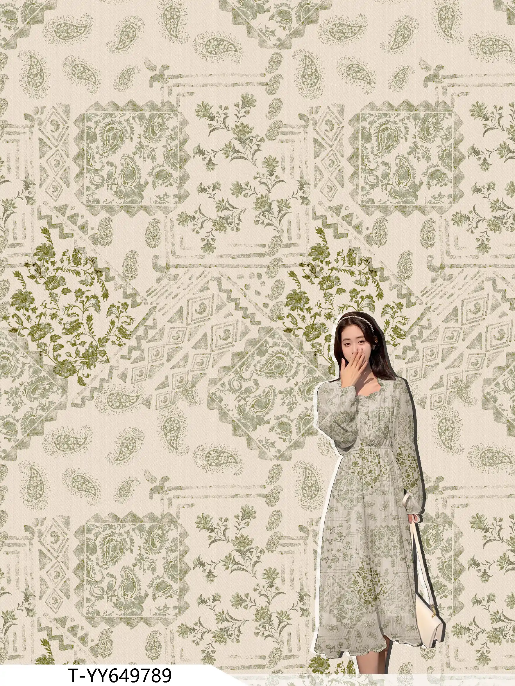 T-YY649789 exclusive digital print pattern