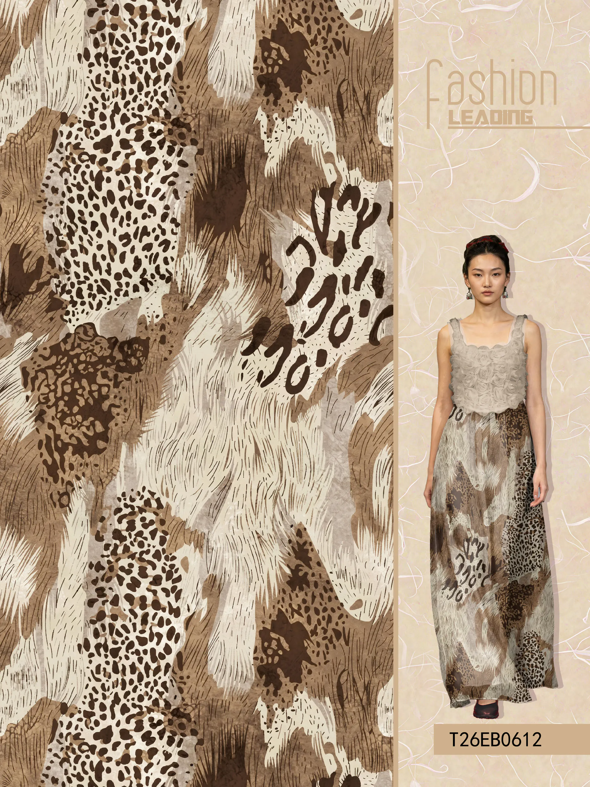 T26EB0612 exclusive digital print pattern