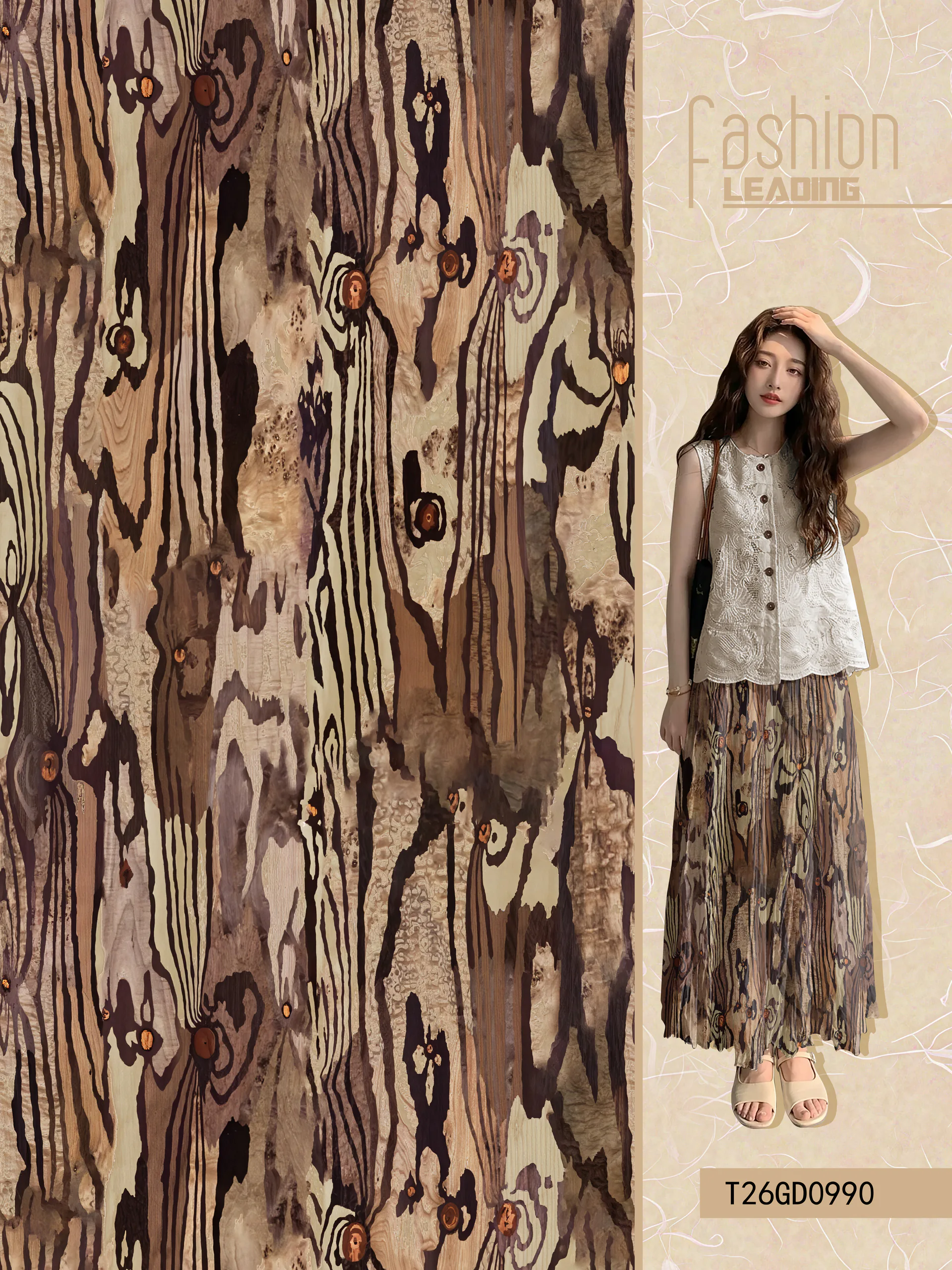 T26GD0990 exclusive digital print pattern