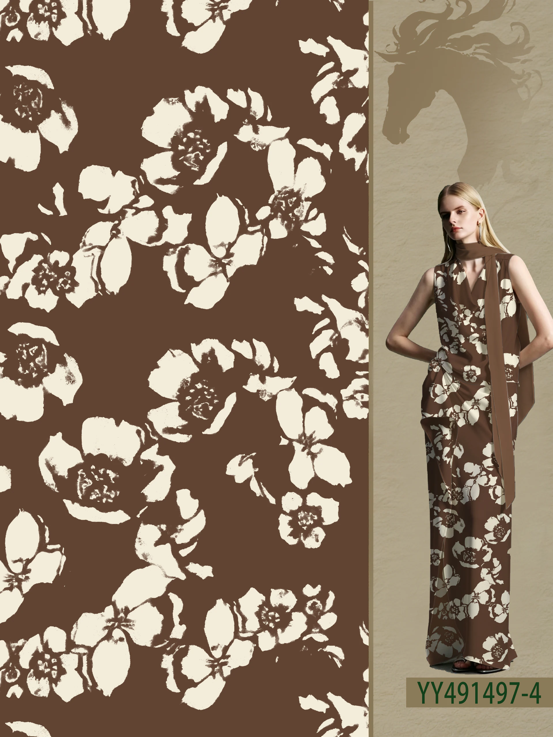 YY491497 exclusive digital print pattern