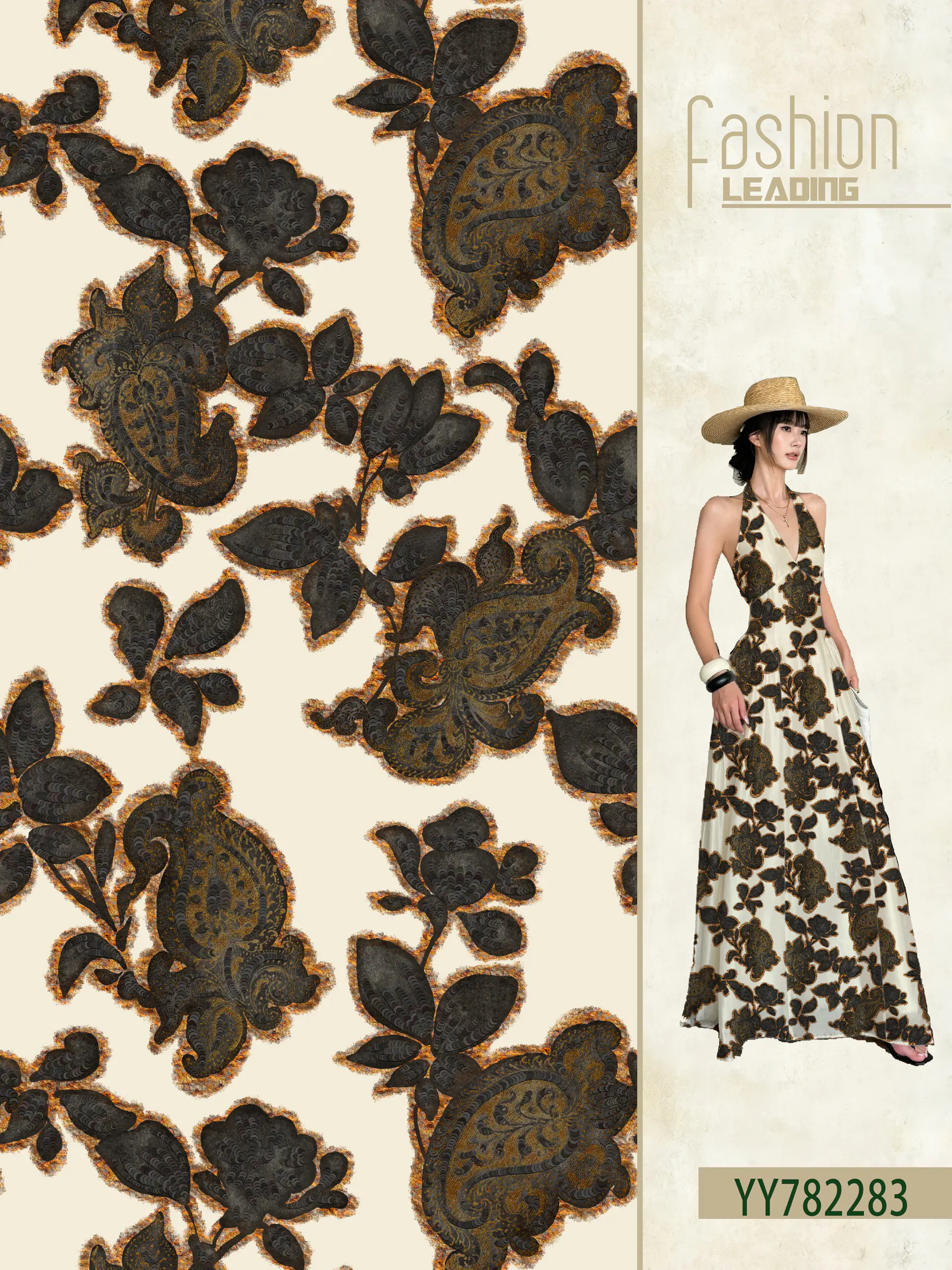 YY782283 exclusive digital print pattern