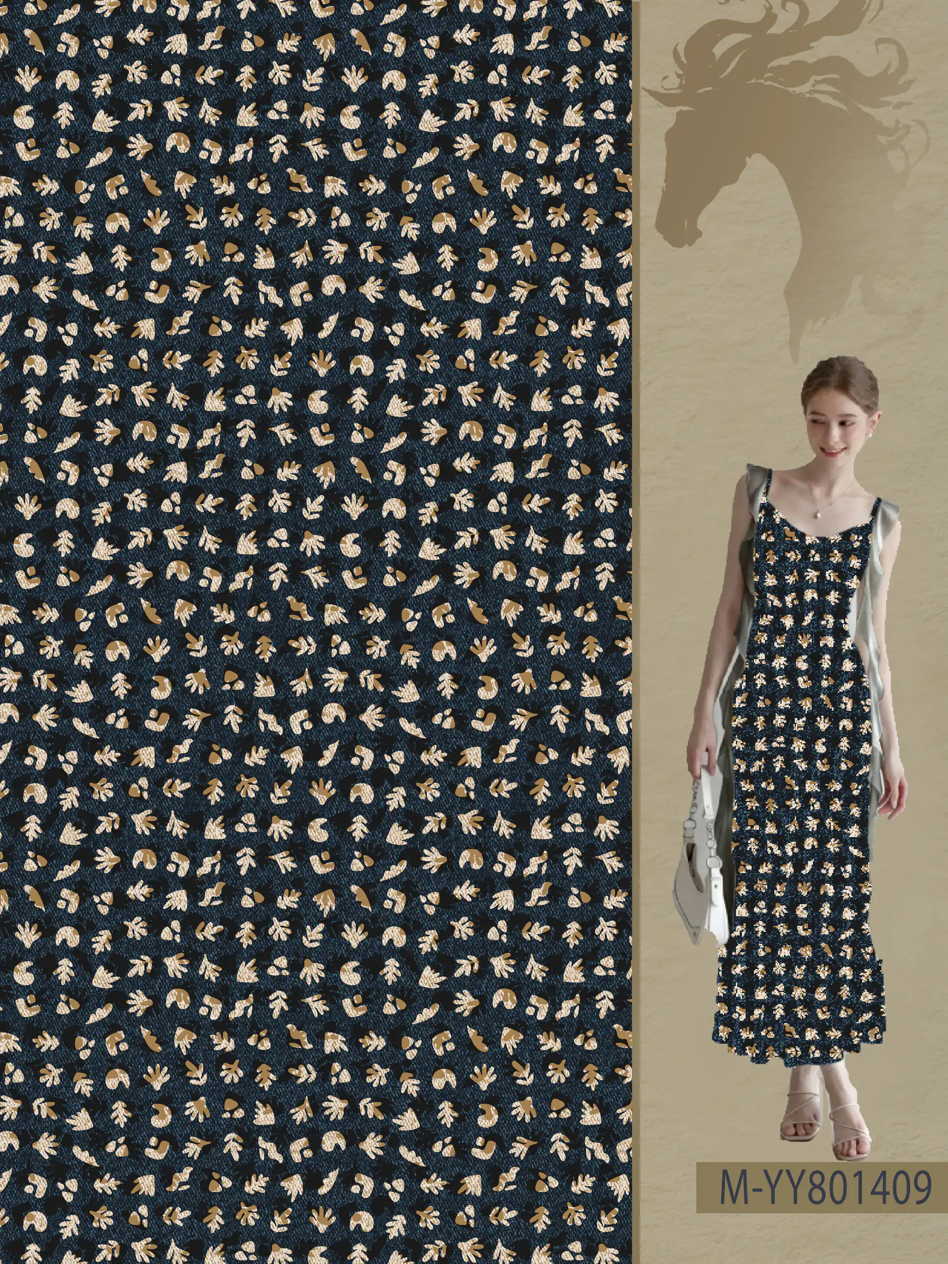 YY801409 exclusive digital print pattern
